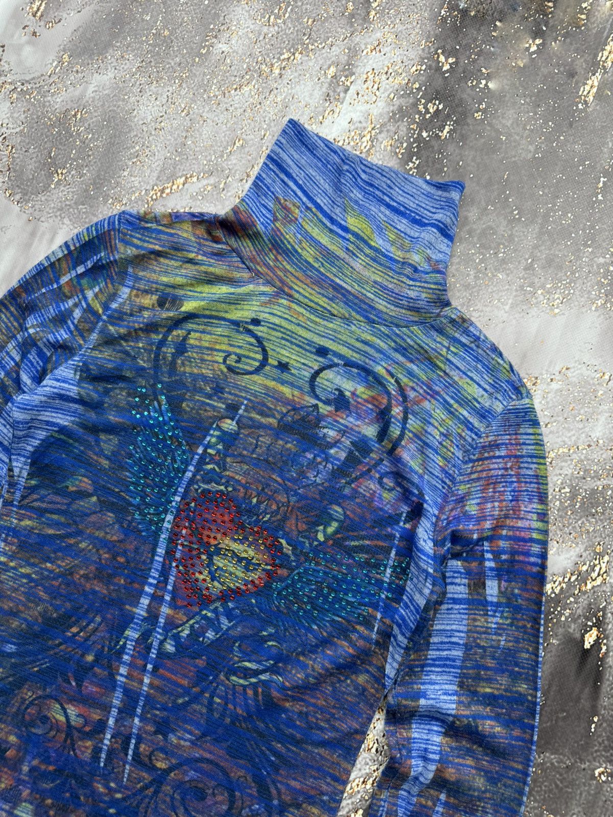 Japanese Brand Vintage Printed Long Sleeve Size S / US 4 / IT 40 - 4 Thumbnail