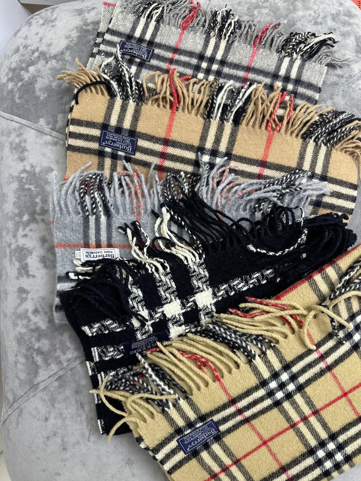 Burberry Burberrys Vintage Pure Cashmere Nova Check Scarf 170×37 cm Size ONE SIZE - 2 Thumbnail