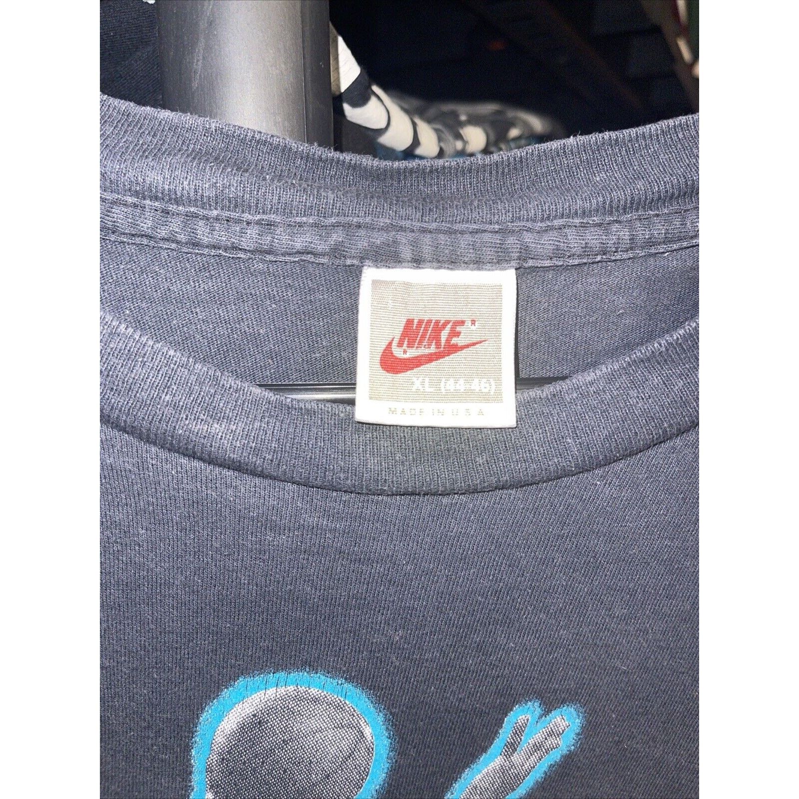 Nike Vintage RARE 90s Nike Jordan Shirt Jump Man Gray Tag Size US L / EU 52-54 / 3 - 4 Thumbnail