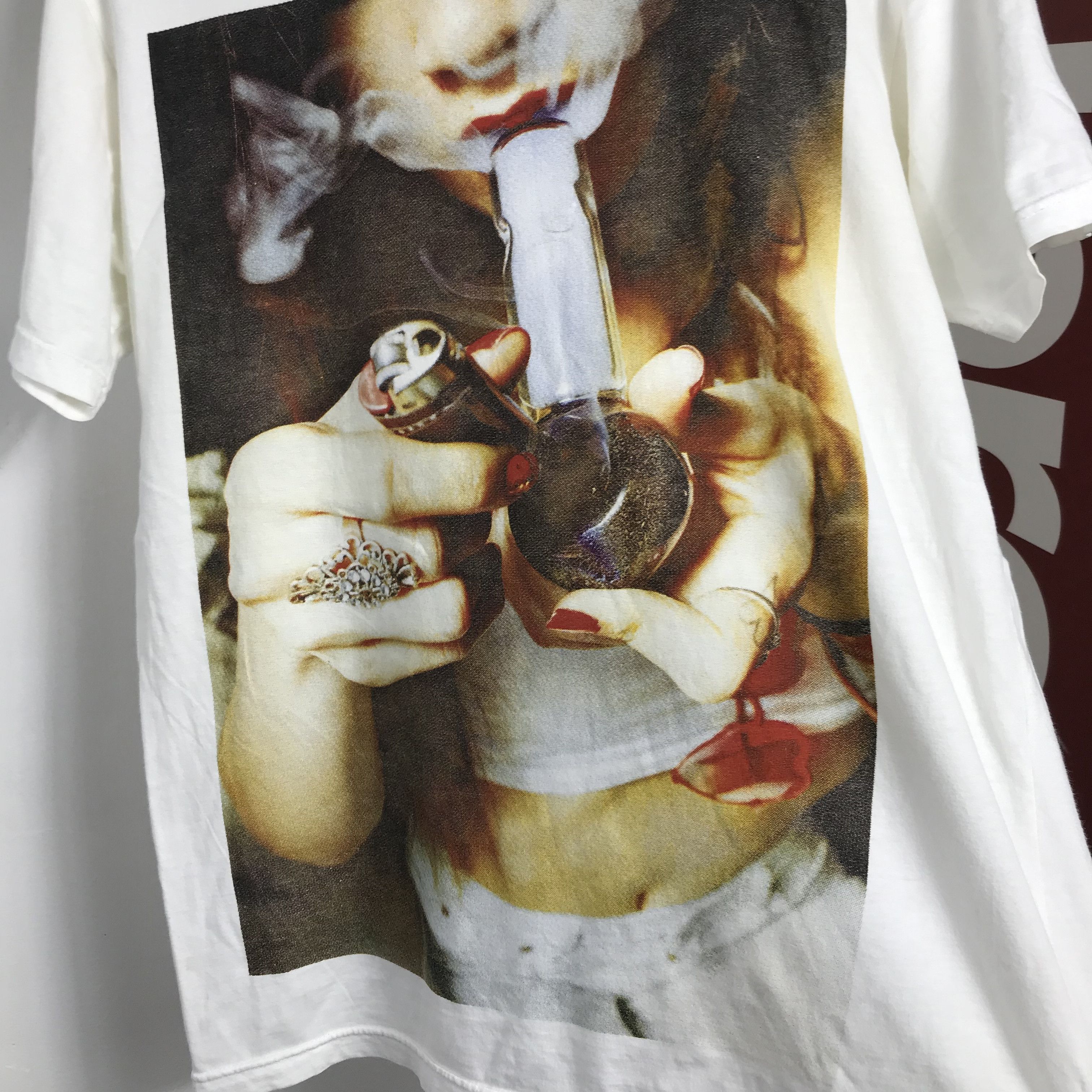 Band Tees 00s Ray girl Ray guy bongo humor BONG WEED up in smoke shrt Size US L / EU 52-54 / 3 - 4 Thumbnail