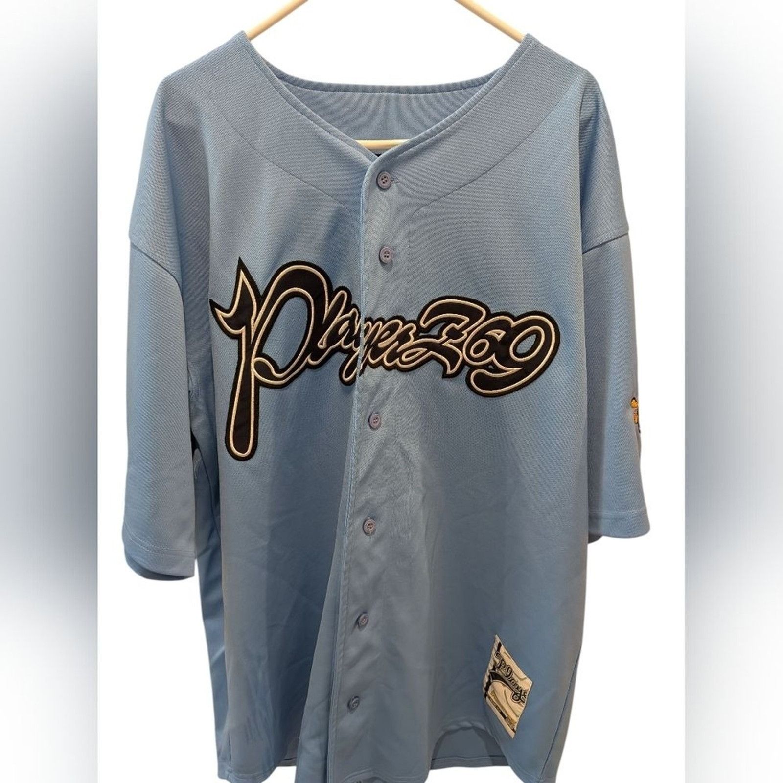 Other Vintage Playerz 69 Resurrection 99 Jersey XL Powder Blue Y2K Size US XL / EU 56 / 4 - 1 Thumbnail