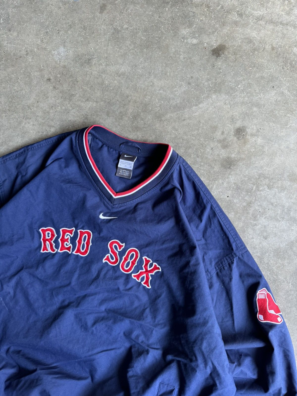 Nike Y2K Boston Red Sox Nike Center Swoosh Windbreaker Grailed