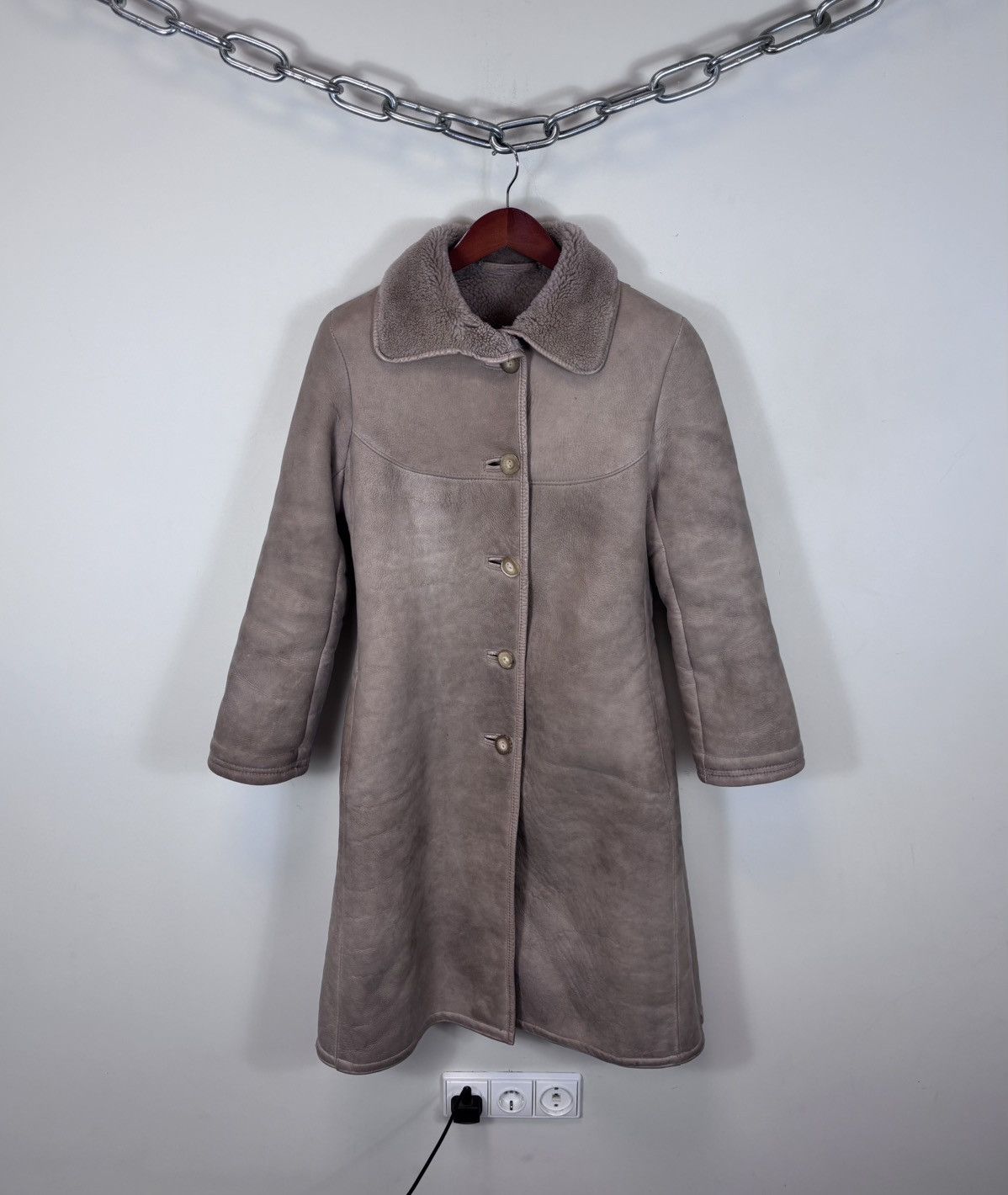 Sawyer of Napa Vintage Sawyer Of Napa Women’s Fur Shearling Sheepskin Coat Size L / US 10 / IT 46 - 1 Thumbnail