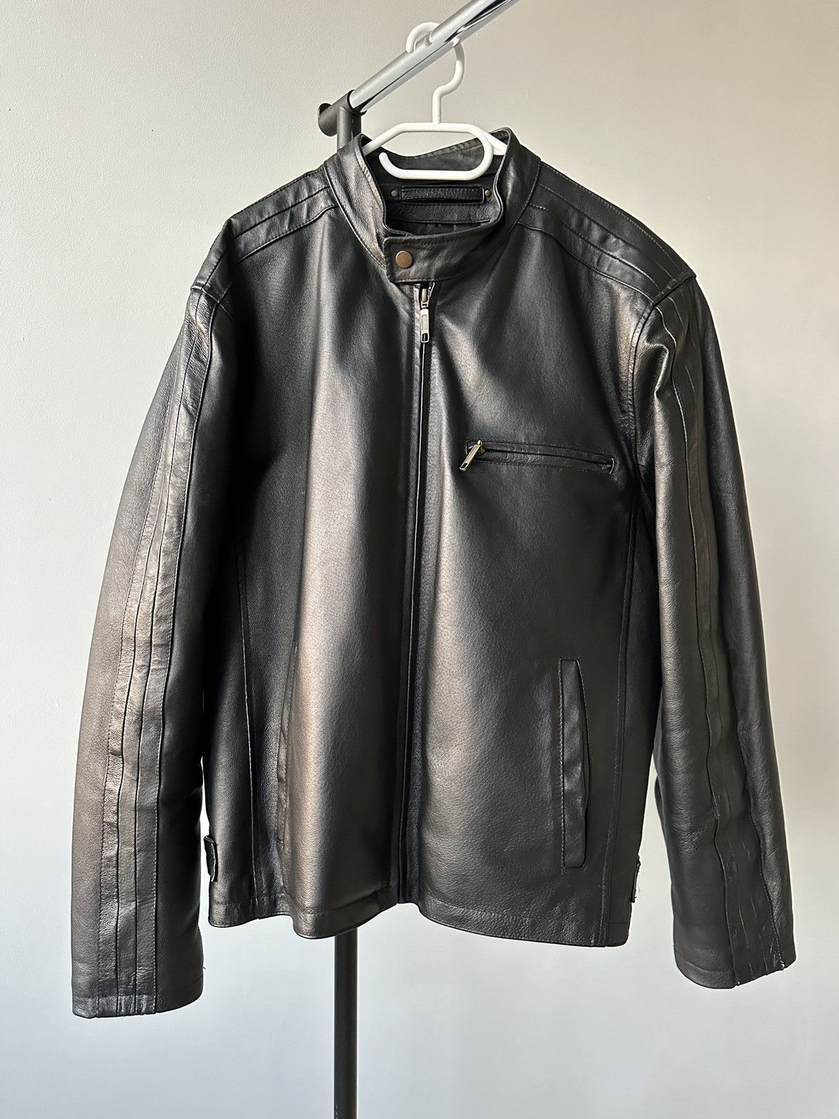 Leather Jacket × Racing × Streetwear Vintage Y2K Max Rider Leather Jacket × Racing × Streetwear Vintage Y2K Max Rider