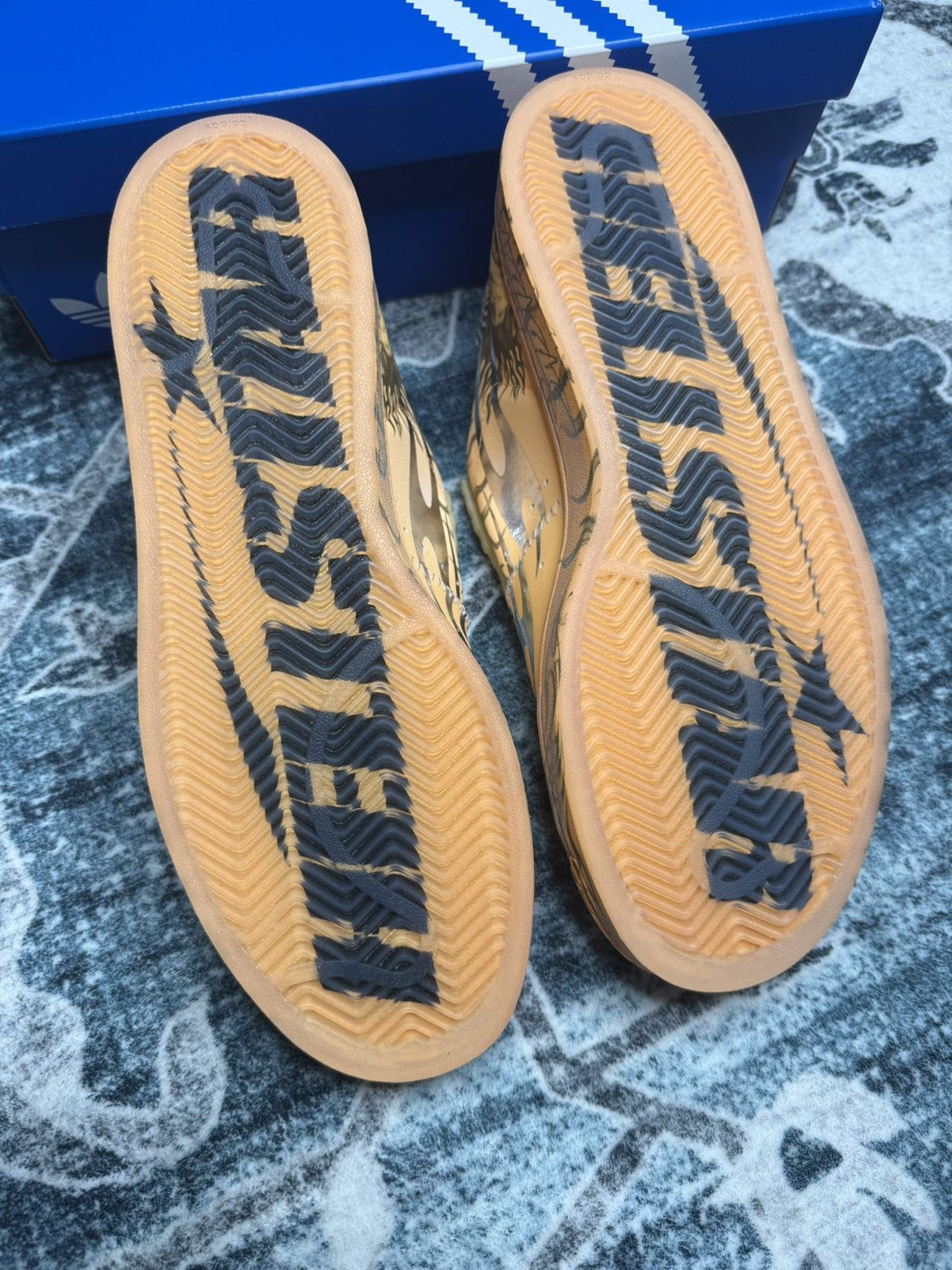 Adidas × HELLSTAR Hellstar x Adidas Superstar “Hazy Orange” Size US 12 / EU 45 - 12 Thumbnail