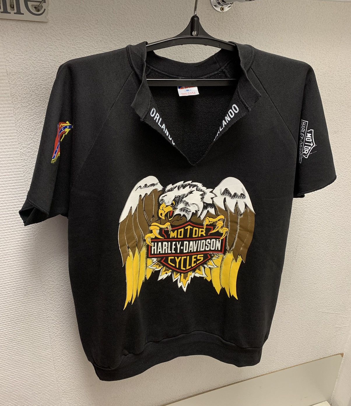 Harley Davidson vintage madeinusa Orlando t-shirt Xl 1990
