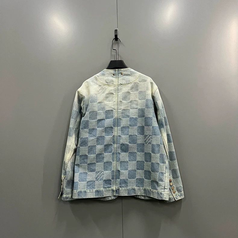 Louis Vuitton Louis Vuitton Chequered denim jacket 2501-Nextarrow Size US M / EU 48-50 / 2 - 2 Thumbnail