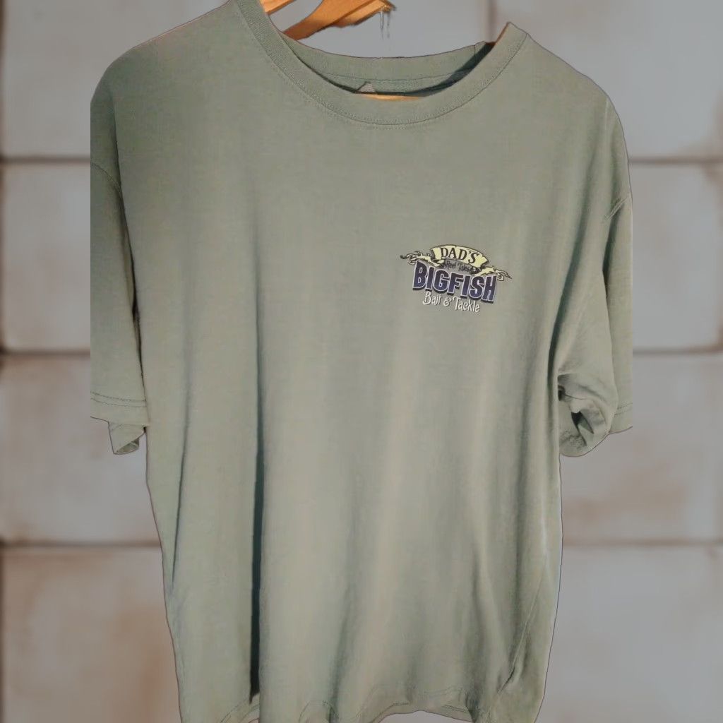 Alife VINTAGE Outdoor Life T-Shirt Dad Theme Short Sleeve Green XL Men Cotton Big Soft Size US XL / EU 56 / 4 - 1 Thumbnail
