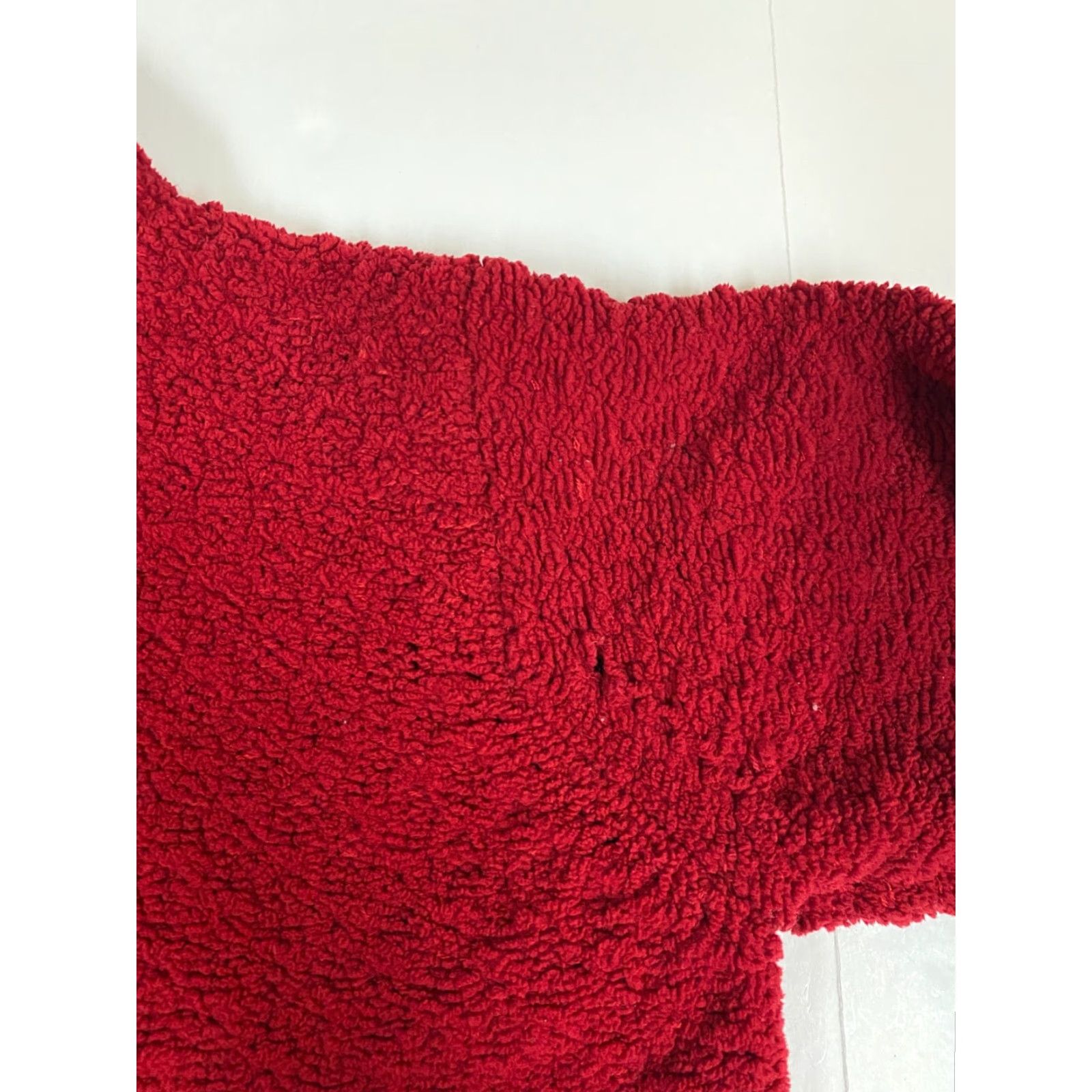 Vintage Dressbarn Jacket Womens 14 Full Zip Red Fleece Casual Fall Spring Long Sleeve Mens? Girls? Wait. Size XL / US 12-14 / IT 48-50 - 4 Thumbnail