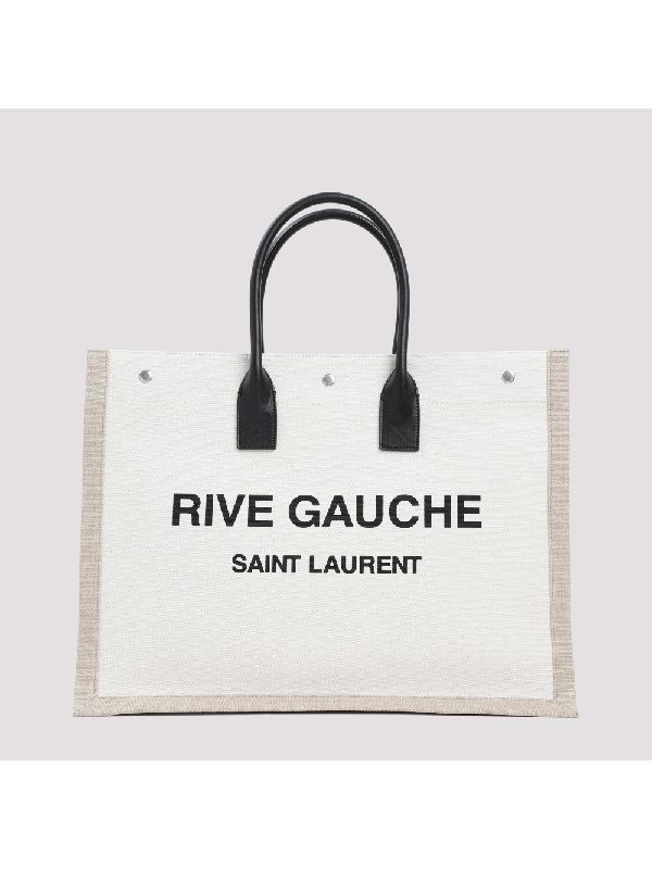 Saint Laurent Paris oc11z0226 499290 Size: OS / Rive Gauche Tote in Canvas Size ONE SIZE - 2 Thumbnail