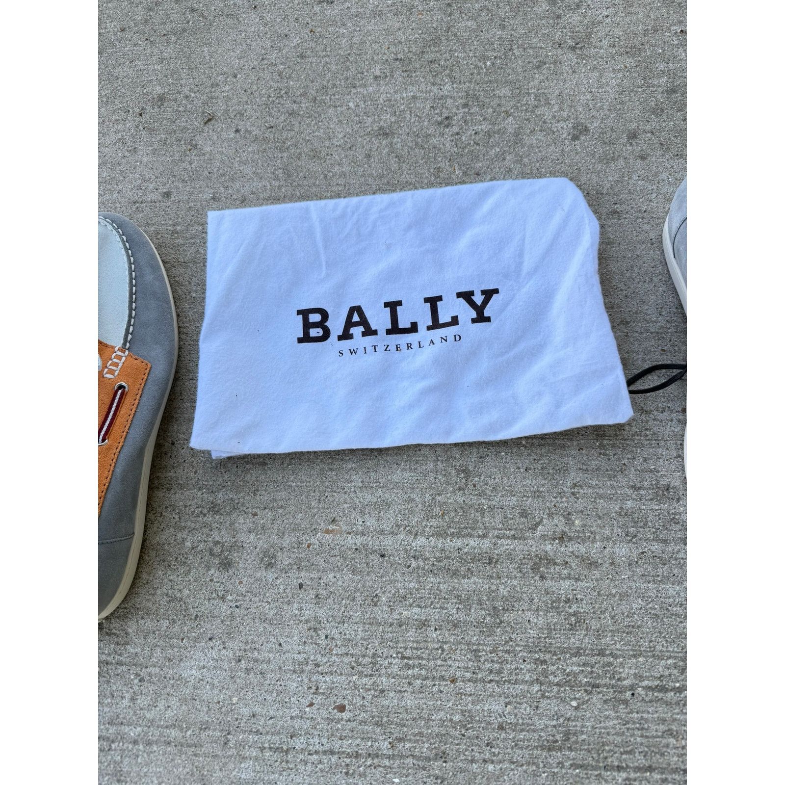 Bally Bally Suede Boat Shoes - Gray/White/Tan - Men’s 10.5D Size US 10.5 / EU 43-44 - 2 Thumbnail
