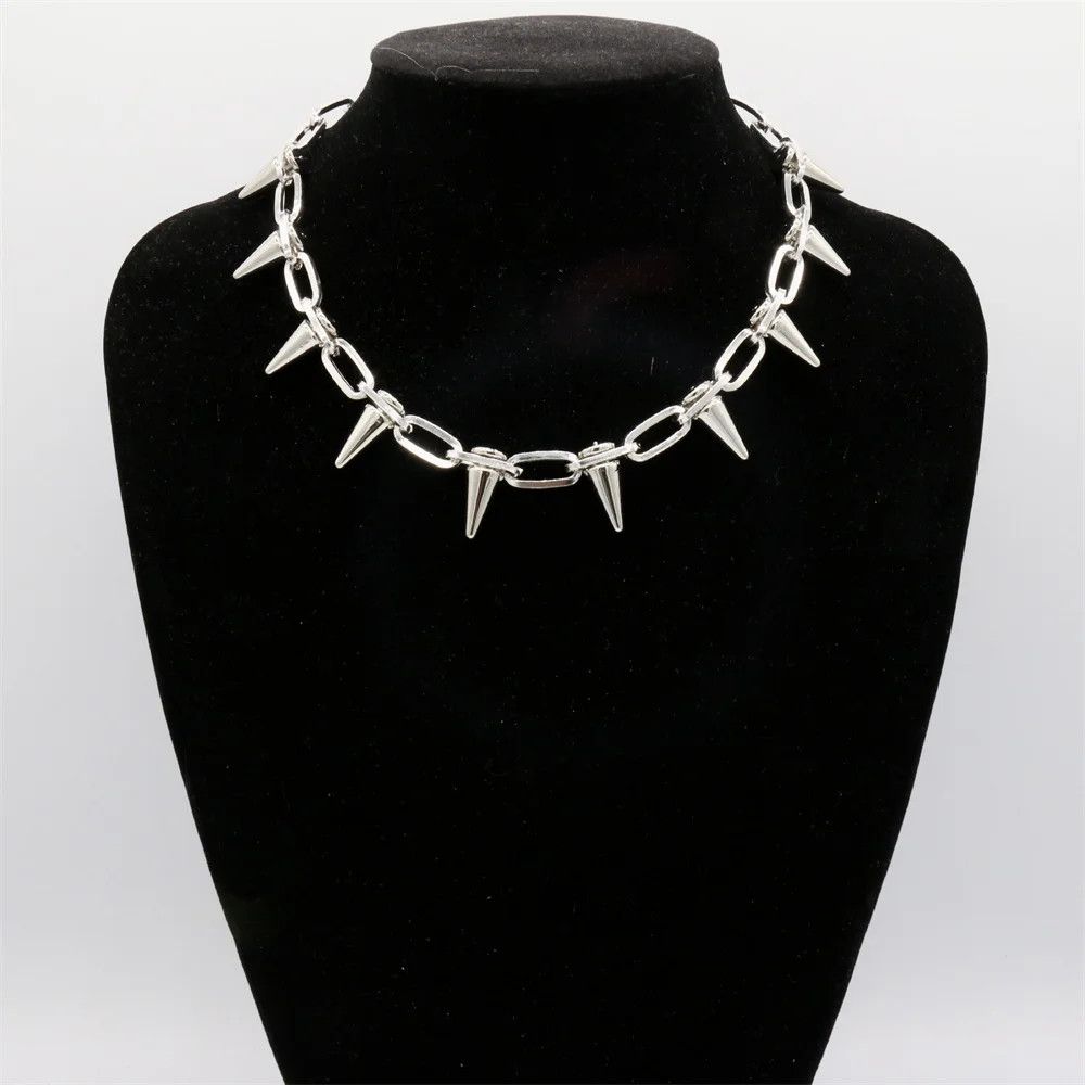 Japanese Brand × Jewelry Goth Punk Spikes Choker Necklace Chain Size ONE SIZE - 4 Thumbnail