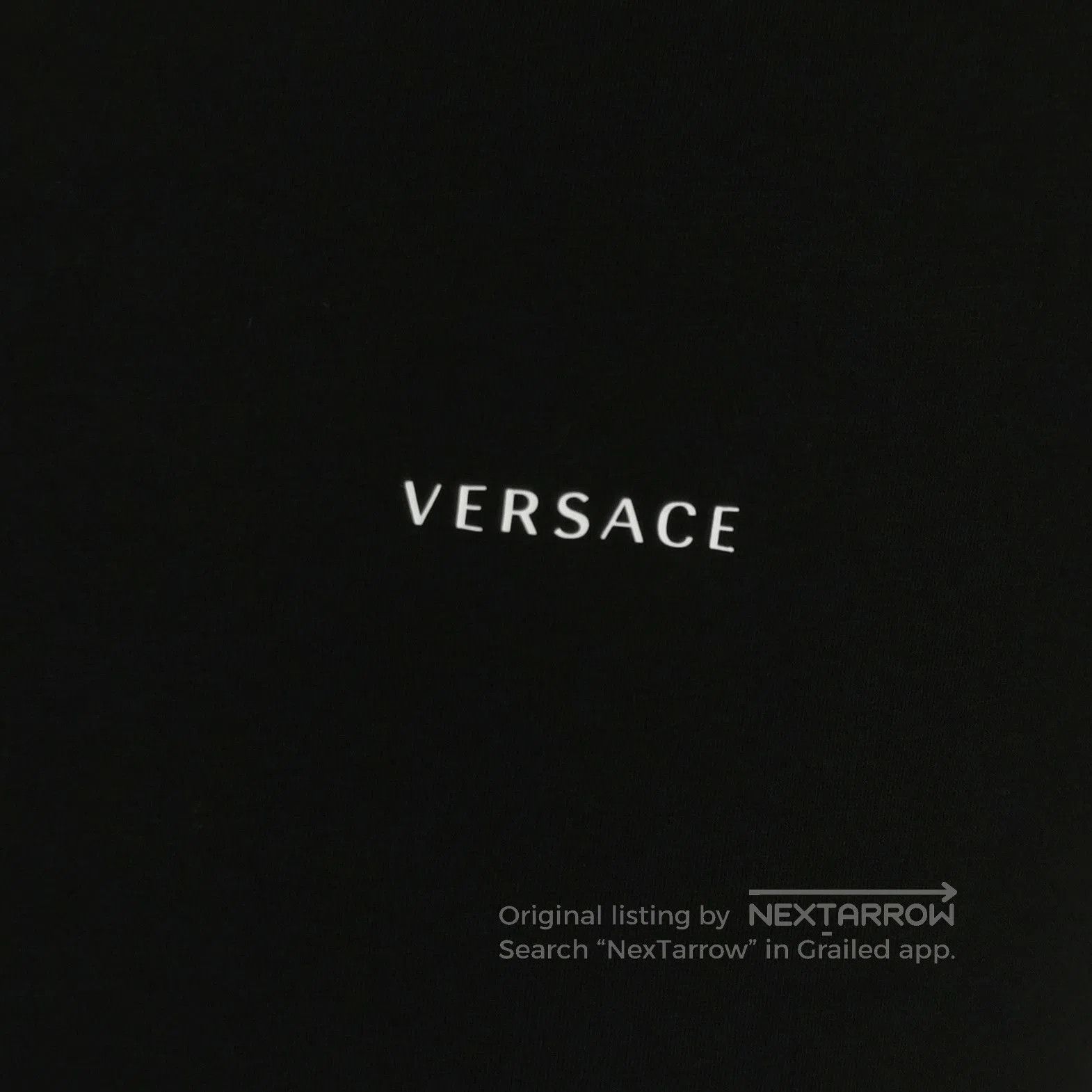 Versace Cotton Logo Crew Neck T-Shirt L.