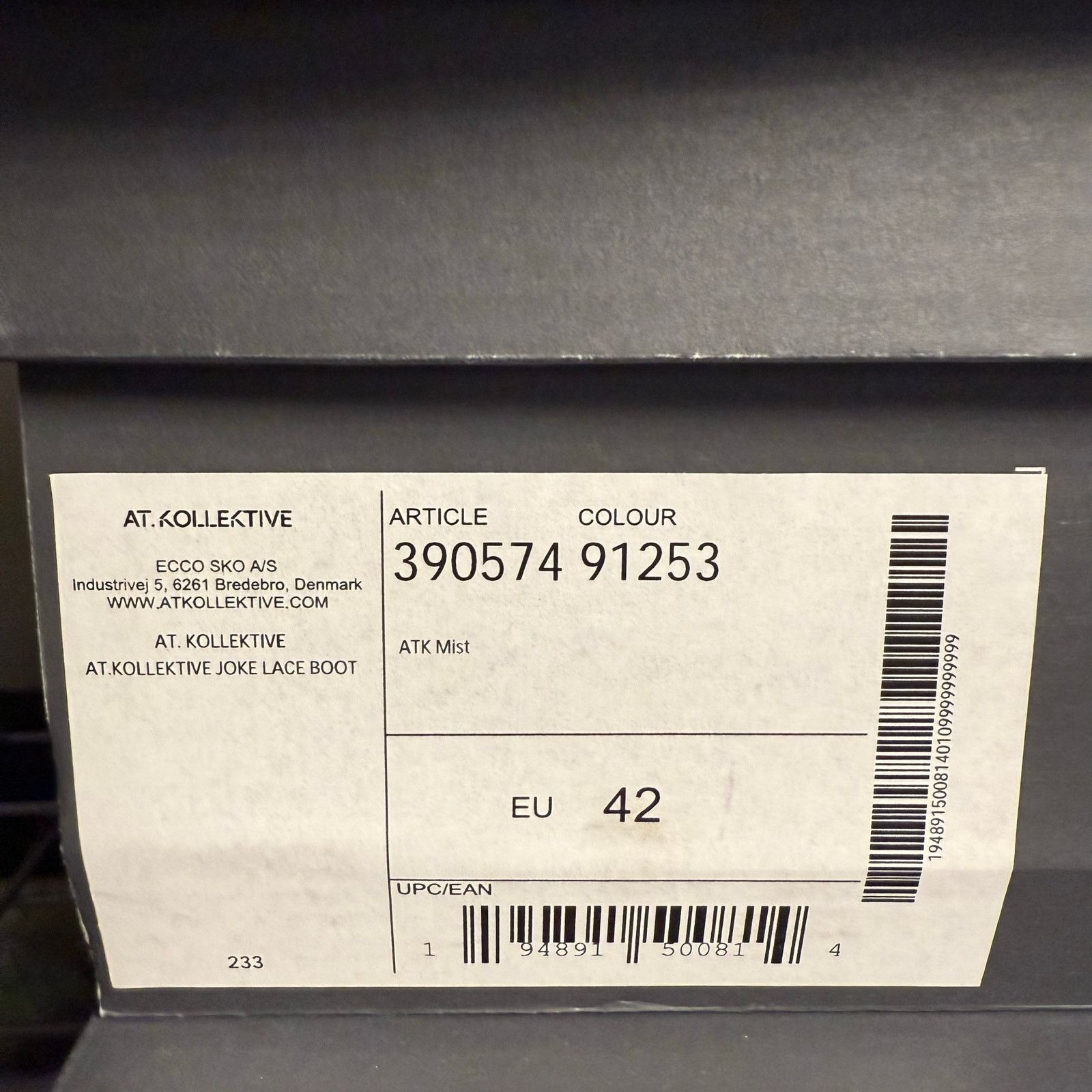 Ecco ECCO.KOLLECTIVE EU 42 JOKE LACE BOOT MADE IN PORTUGAL GRAY Size US 8 / IT 38 - 7 Thumbnail