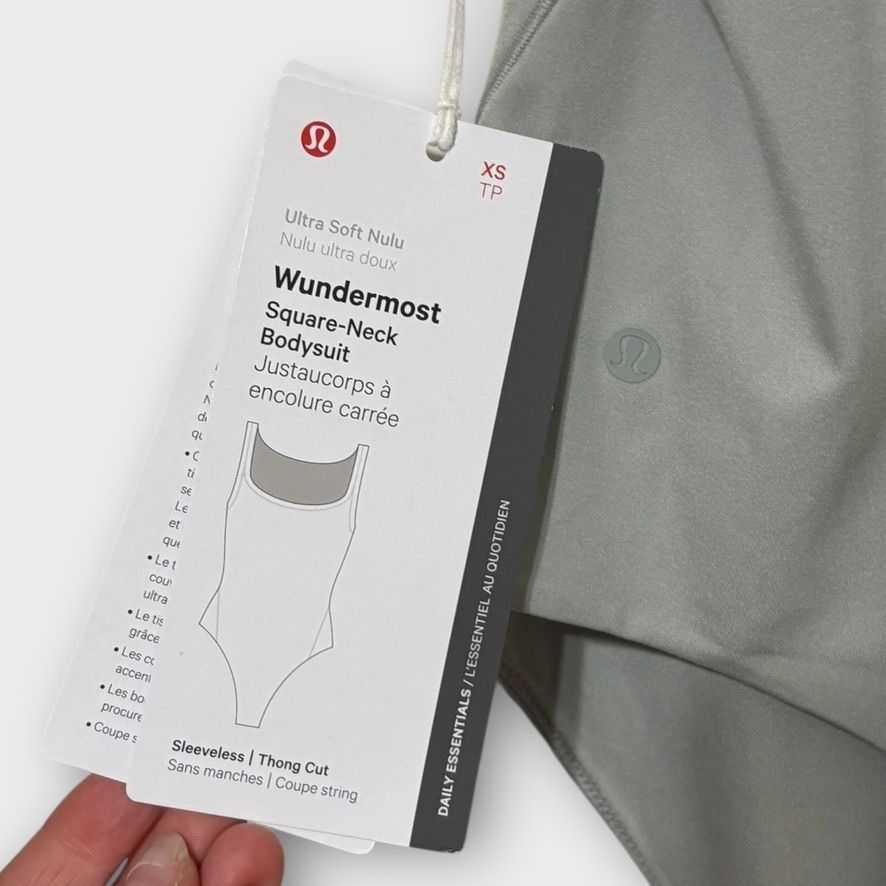 Lululemon NWT Lululemon Wundermost Bodysuit XS 4 Nulu Square-Neck Slee Size XS / US 0-2 / IT 36-38 - 4 Thumbnail