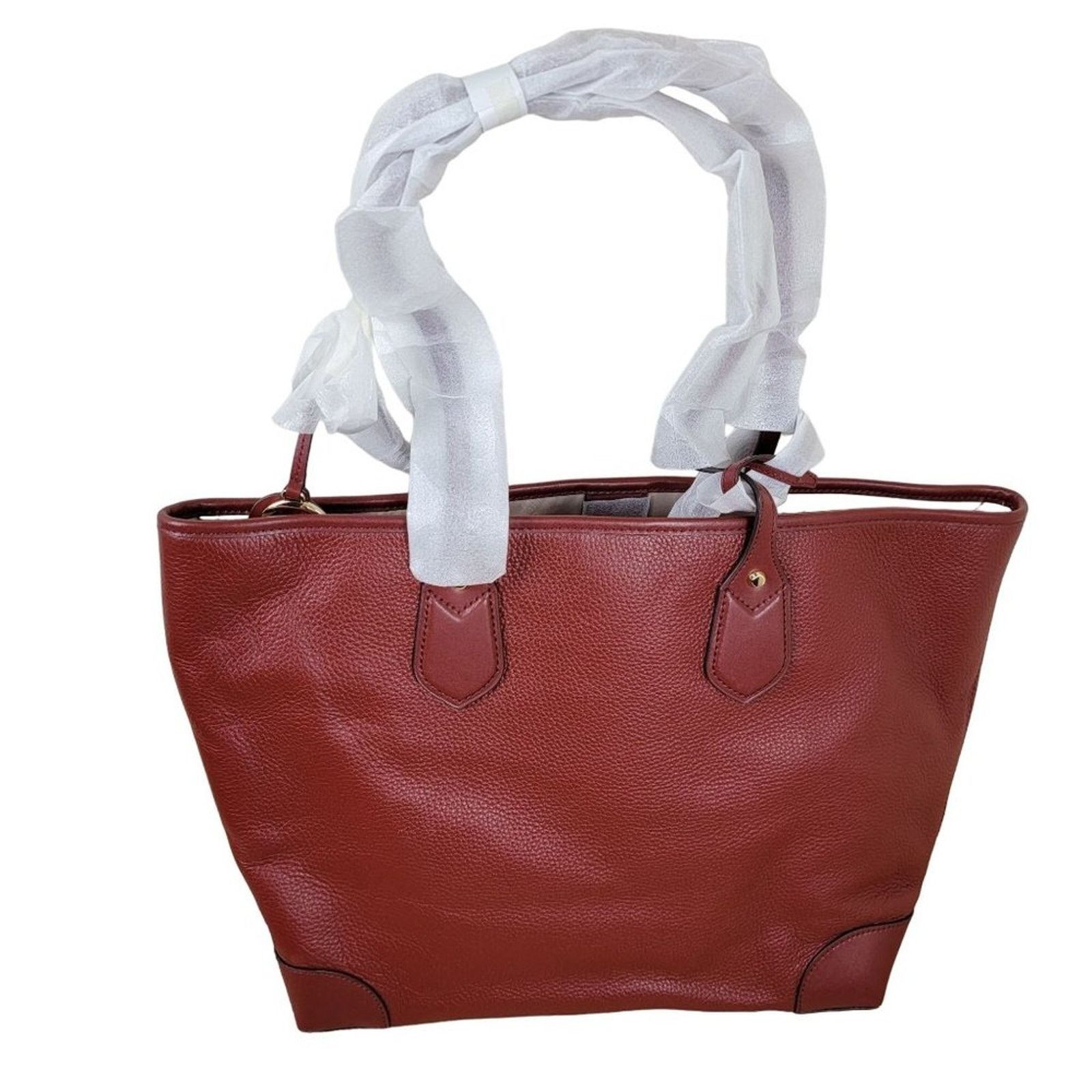 Michael Kors Michael Kors Extra Large Burgundy Leather Saylor Tote Bag Size ONE SIZE - 3 Thumbnail