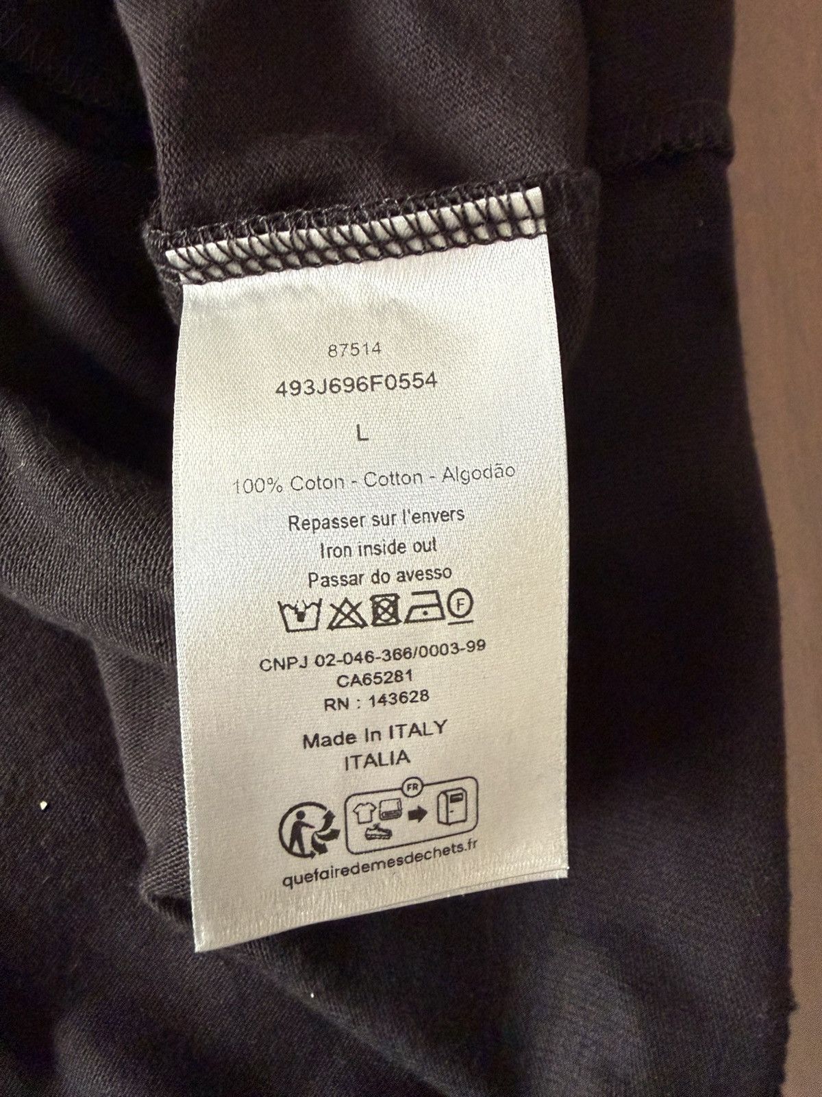 Dior Christian Dior 1947 Hand-Written T-shirt Size US L / EU 52-54 / 3 - 4 Thumbnail