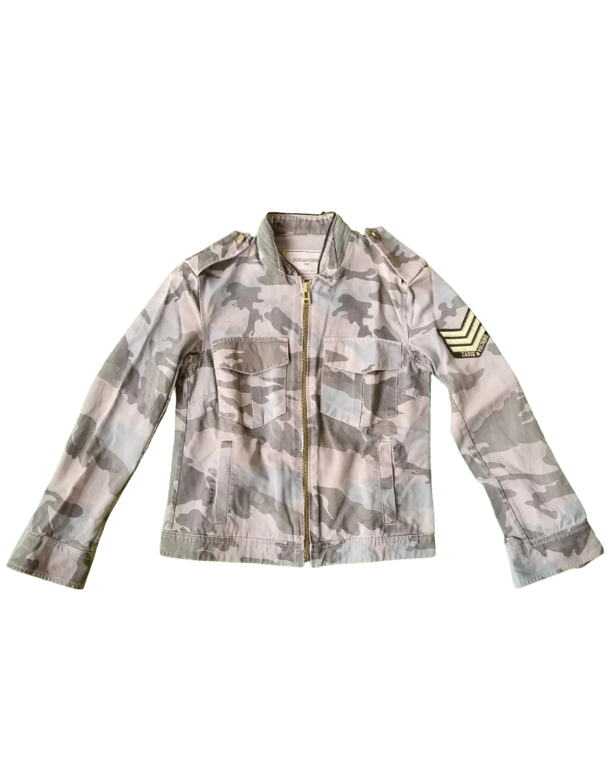 Zadig & Voltaire Zadig & Voltaire Army Camo Woman Zipper Jacket Size S / US 4 / IT 40 - 1 Thumbnail