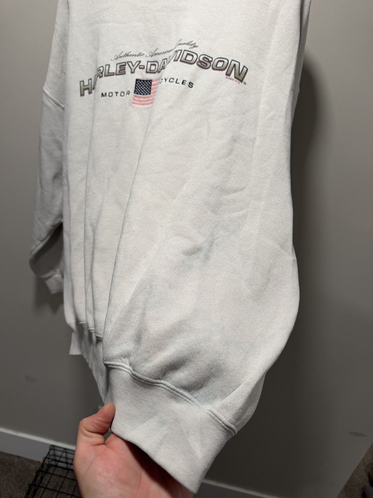 Harley Davidson Vintage Harley Davidson Sweatshirt Mens X-Large USA flag Size US XL / EU 56 / 4 - 6 Thumbnail