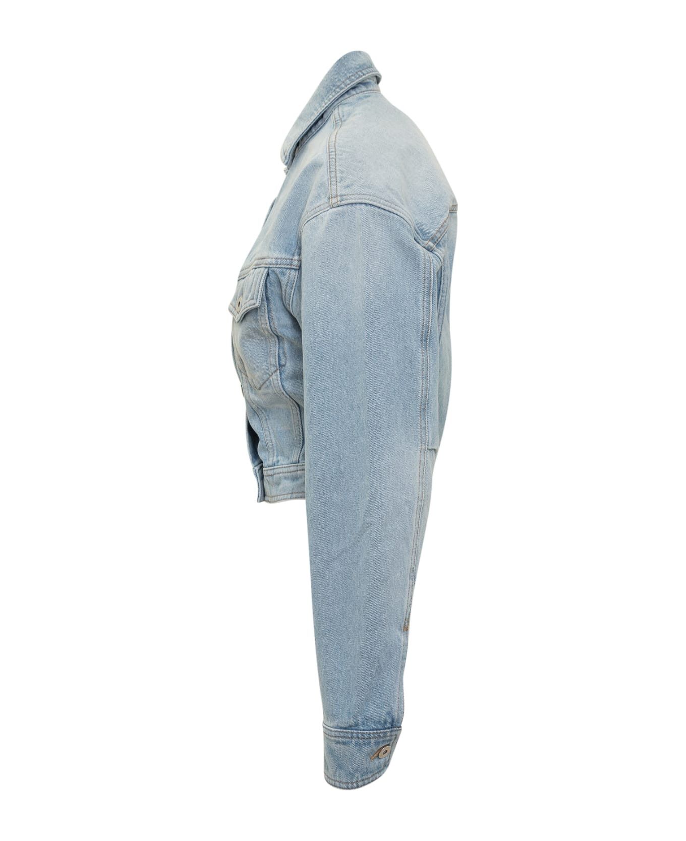Off-White o1y1125 Denim Jacket in Blue Size S / US 4 / IT 40 - 3 Thumbnail