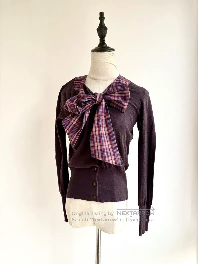 Vivienne Westwood Vivienne Westwood Purple Taro Bow Knit Sweater Size M / US 6-8 / IT 42-44 - 1 Thumbnail