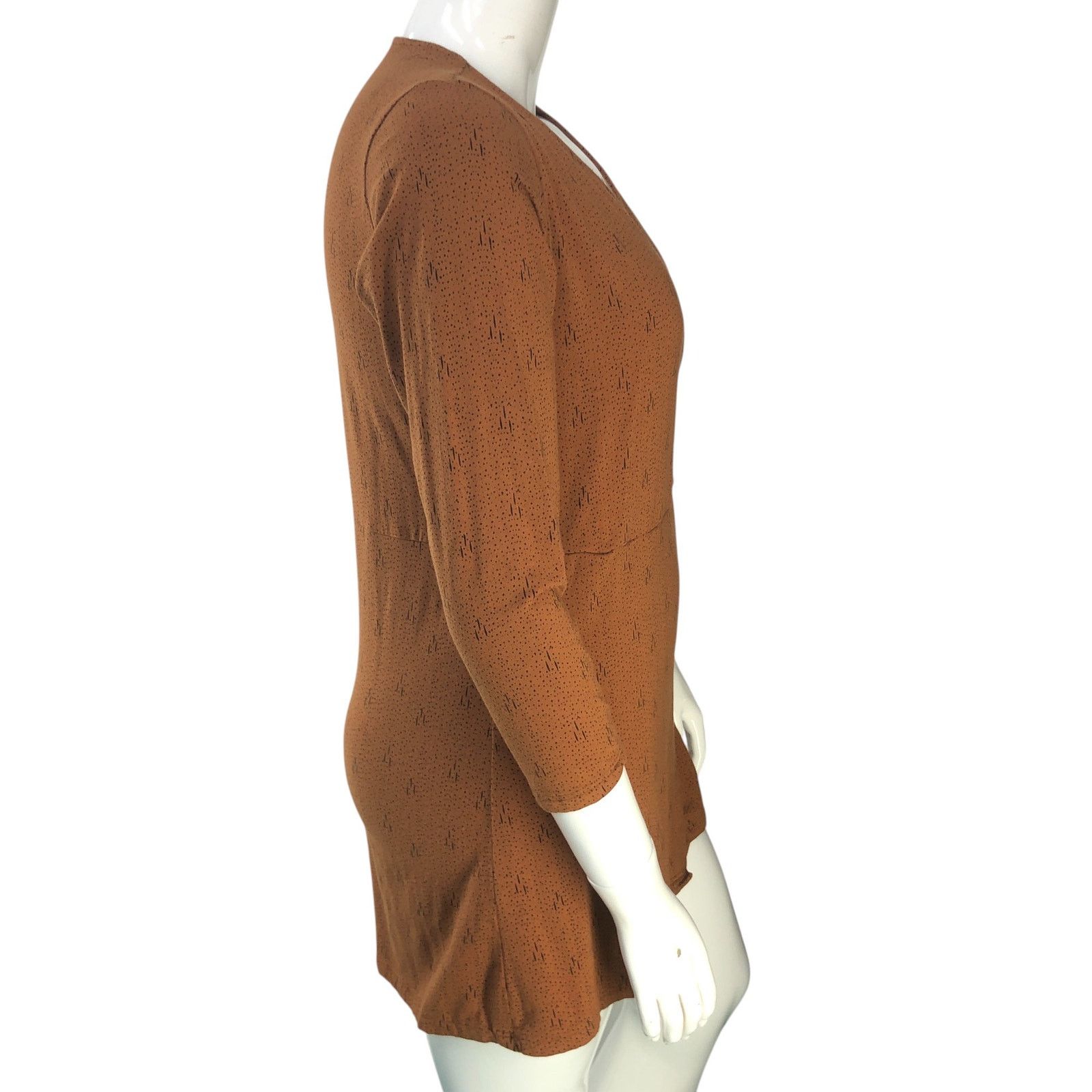 Kuhl Kuhl Size XL Dress Anya Faux Wrap Crossover Neck Copper Size XL / US 12-14 / IT 48-50 - 9 Thumbnail