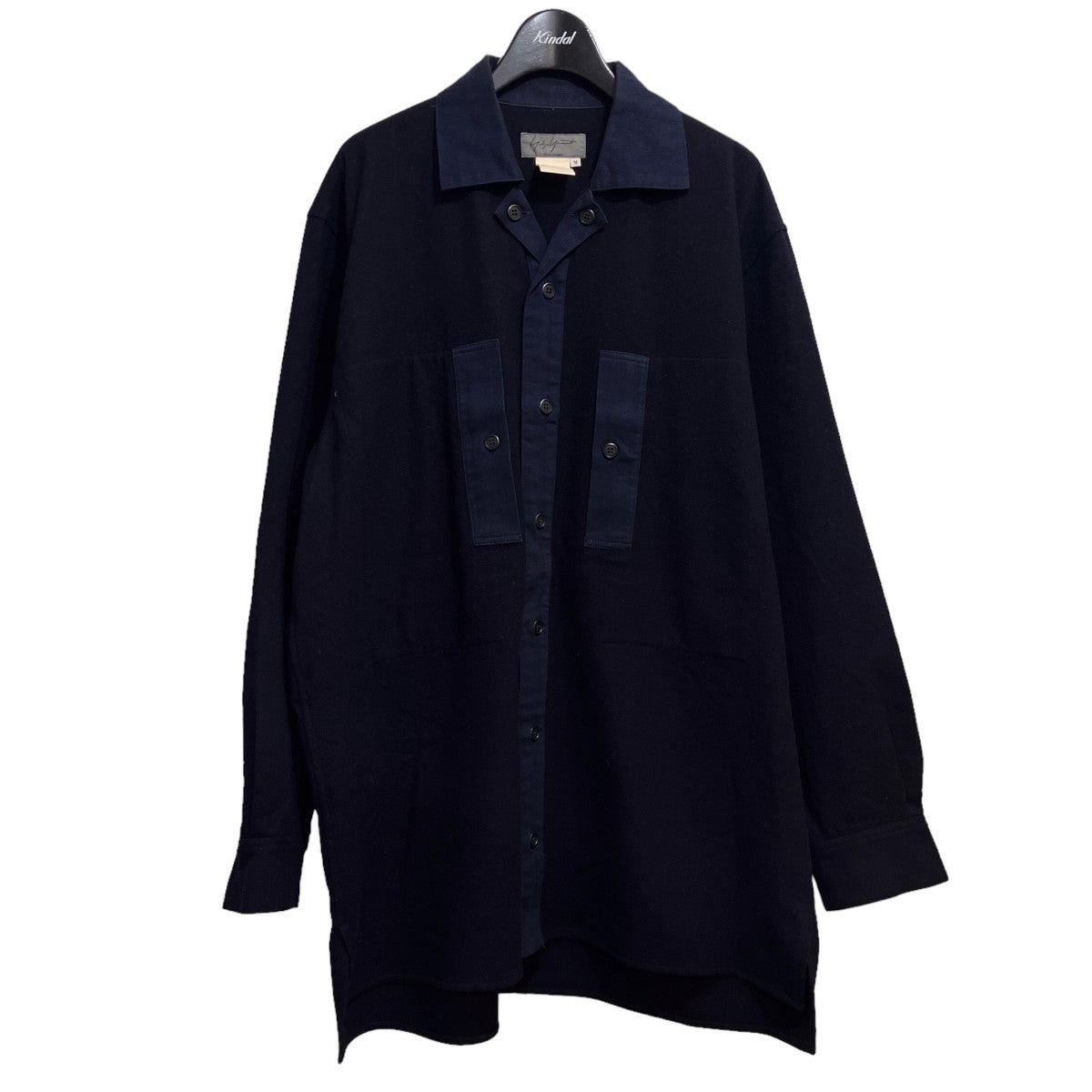 Yohji Yamamoto YYPH oversized Switching wool shirt Size US M / EU 48-50 / 2 - 1 Thumbnail