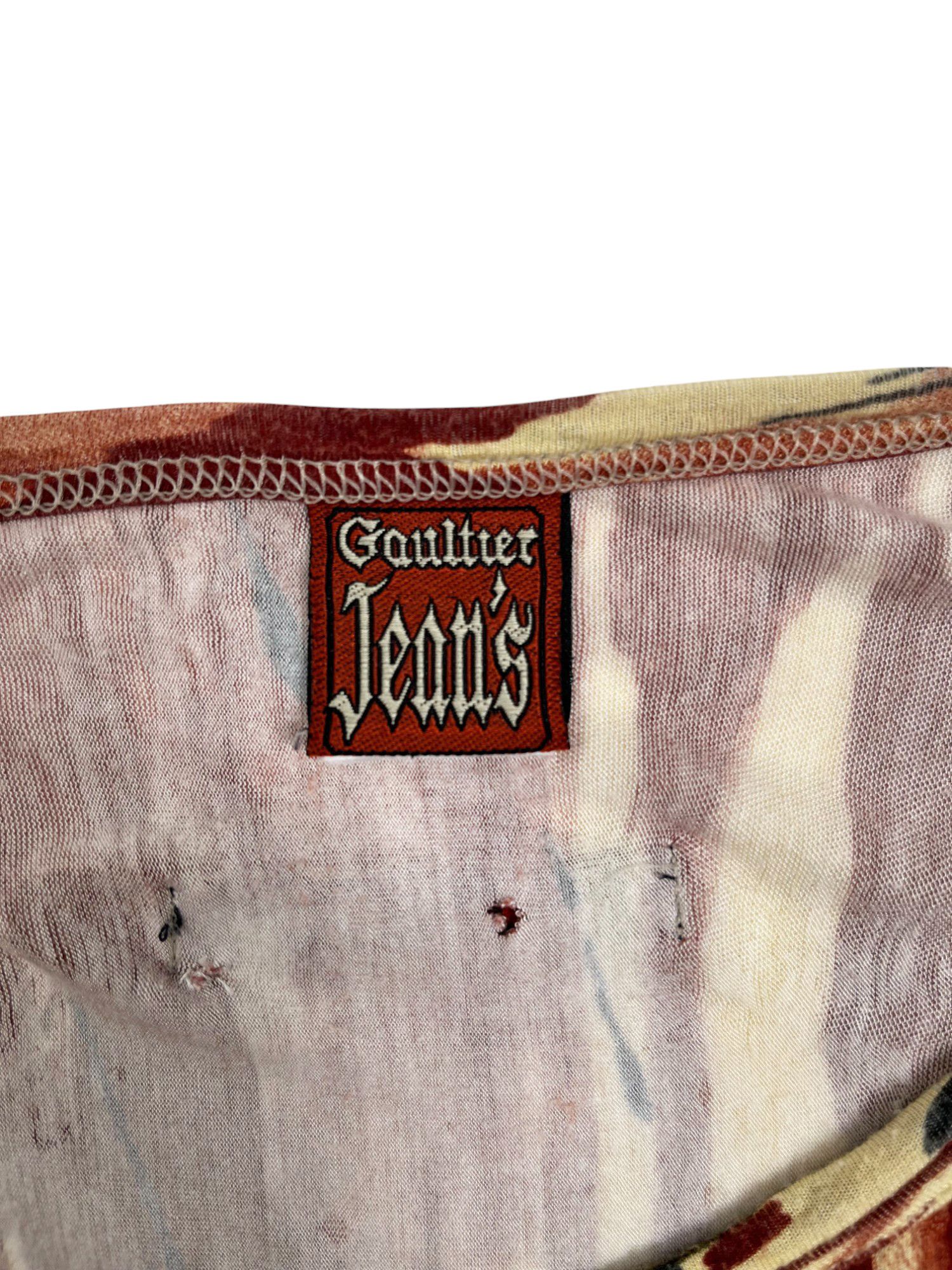 Jean Paul Gaultier F/W 1998 Blood Boat Neck Top Size S / US 4 / IT 40 - 9 Thumbnail