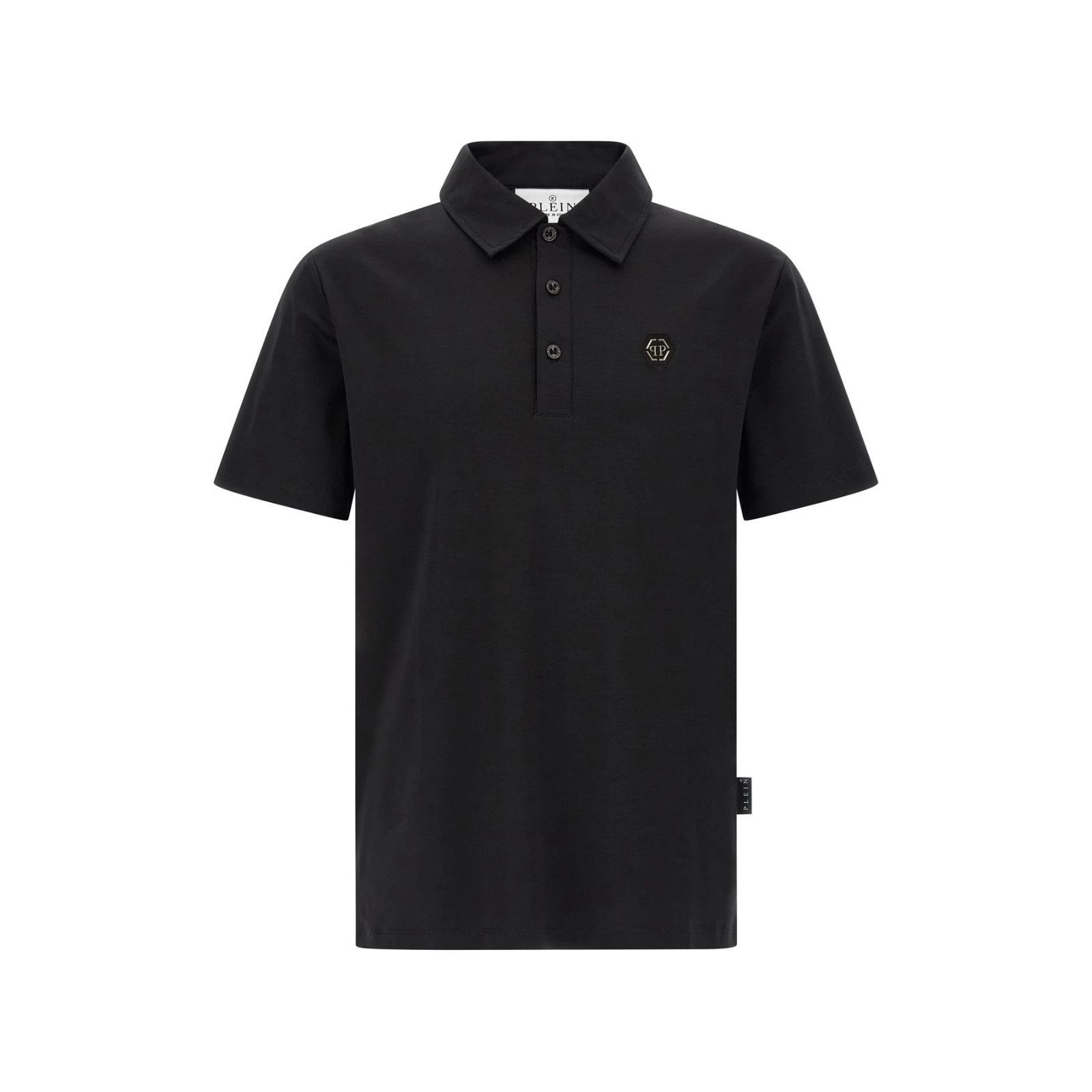 PHILIPP PLEIN Classic Polo Black Cotton T-shirt New & Authen