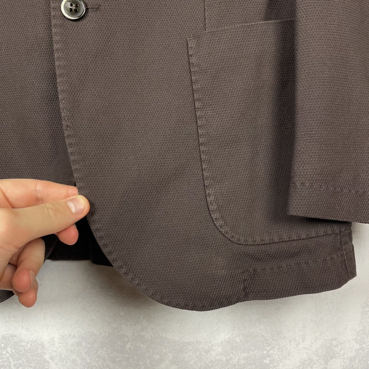 Boggi Boggi Milano Men’s Two Buttons Cotton Blazer Jacket Size 48R Size 48R - 17 Thumbnail
