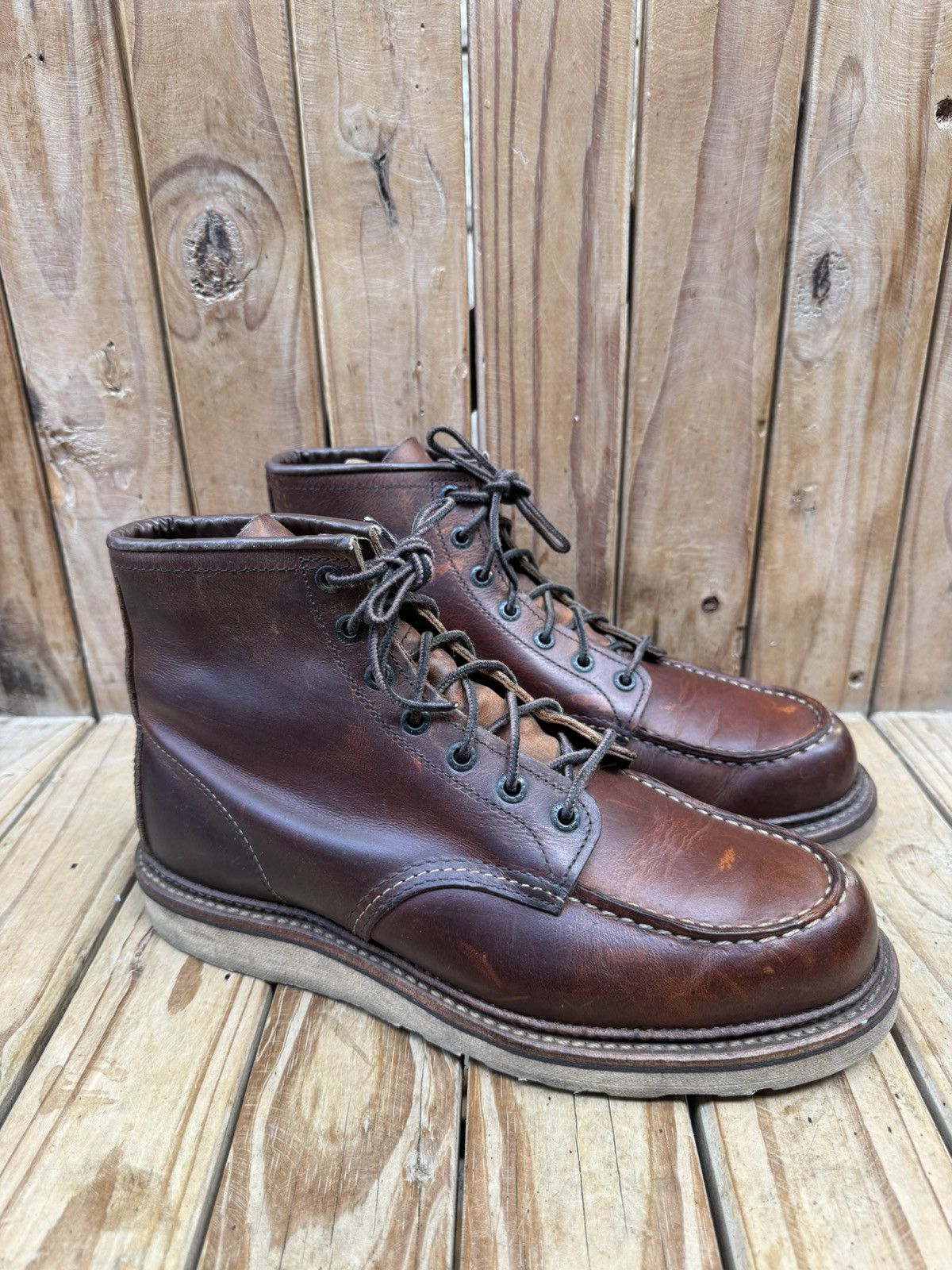 Red Wing Red Wing 1907 Copper Rough Brown Boots UK 7.5 D | EUR 41.5 Size US 8.5 / EU 41-42 - 2 Thumbnail