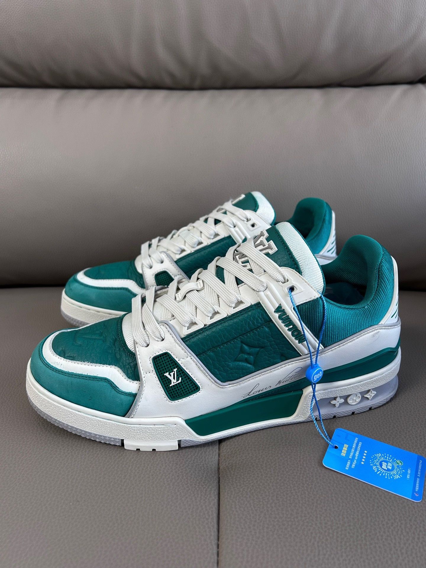 Louis Vuitton Louis Vuitton Training Green Lowtop Sneakers 41 Men Size US 8.5 / EU 41-42 - 1 Thumbnail