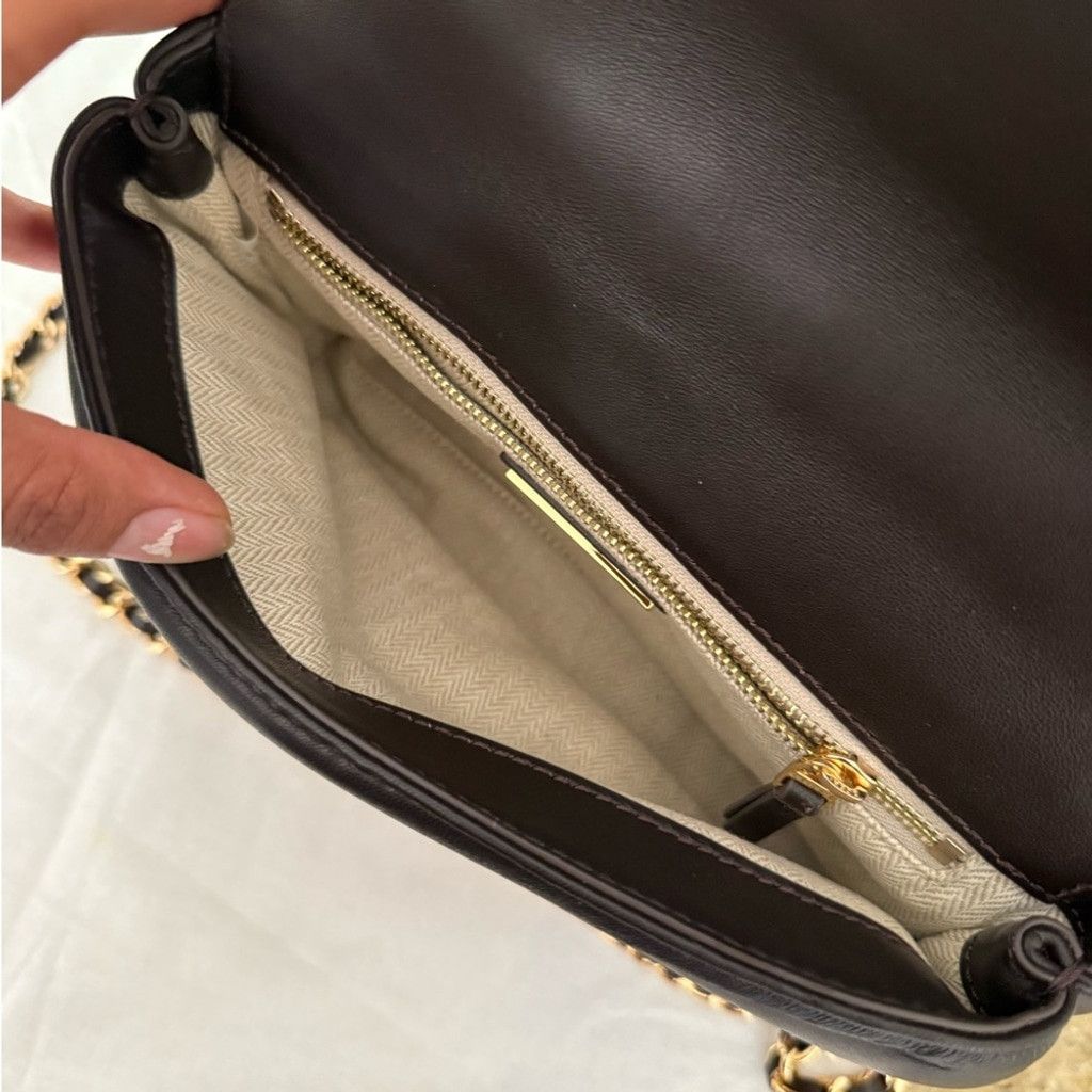 Tory Burch TORY BURCH BRITTEN LEATHER PUFFY ADJUSTABLE SHOULDER BAG Size ONE SIZE - 2 Thumbnail