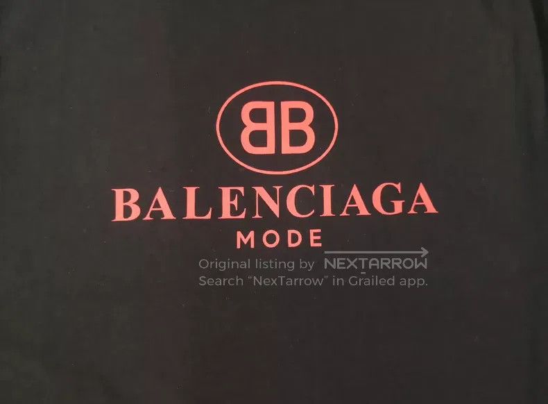Balenciaga Balenciaga Black, letter printed T-shirt Size US M / EU 48-50 / 2 - 5 Thumbnail