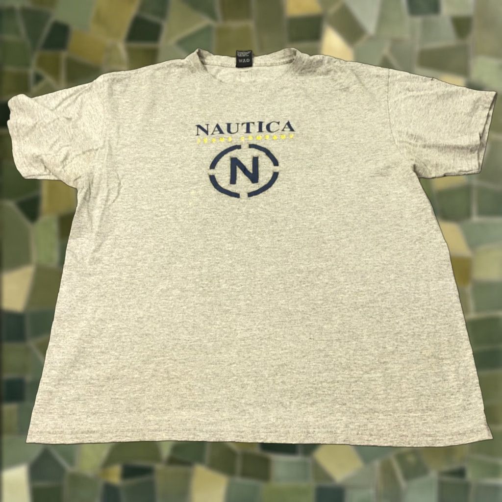 Nautica Vtg Nautica Jeans Company Shirt Mens Large Gray Streetwear Hip Hop 90s Y2K Size US L / EU 52-54 / 3 - 1 Thumbnail