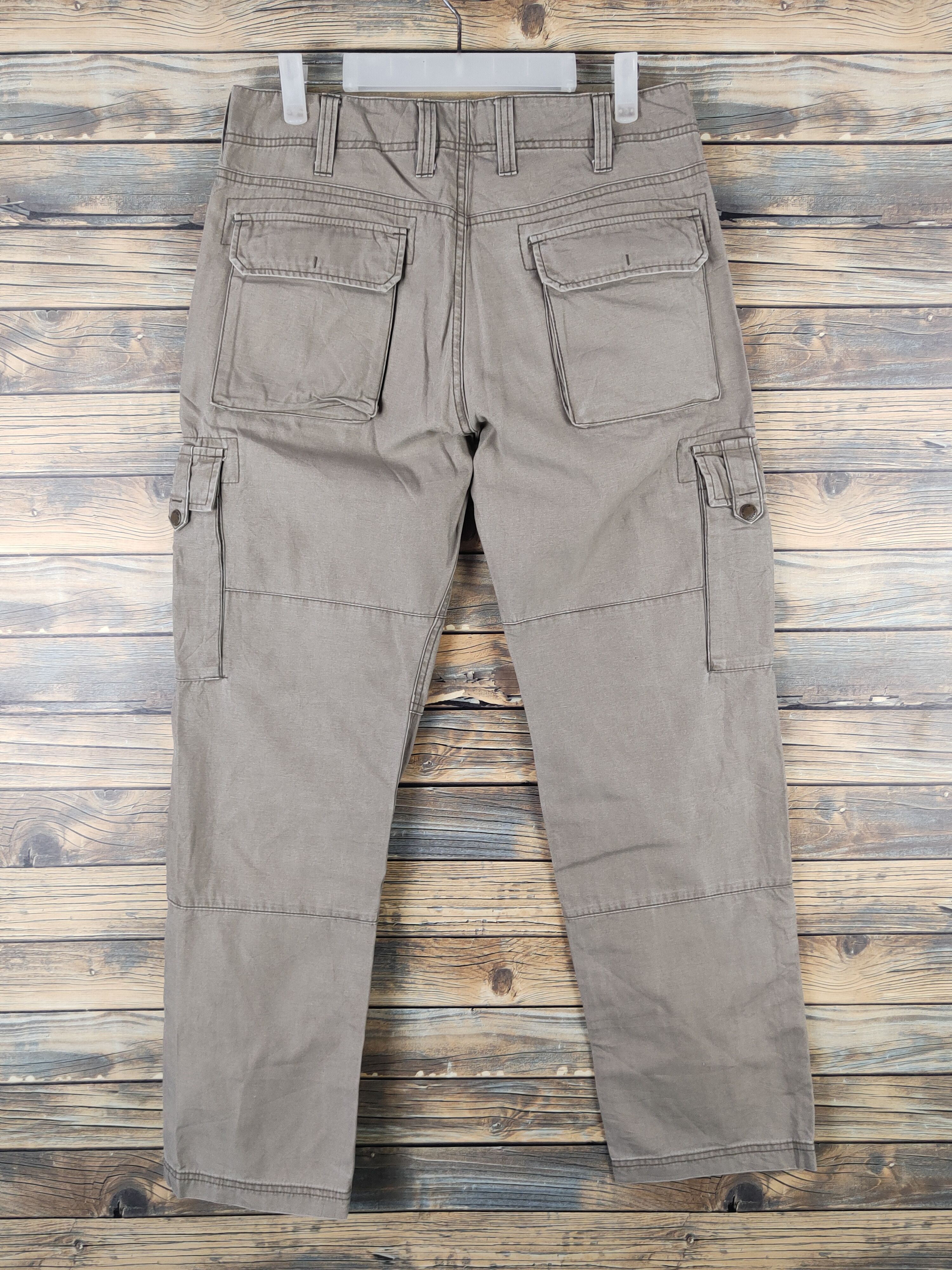 Japanese Brand DL Japanese Brand Beige Multipocket Cargo Pants #2333 Size US 31 - 7 Thumbnail