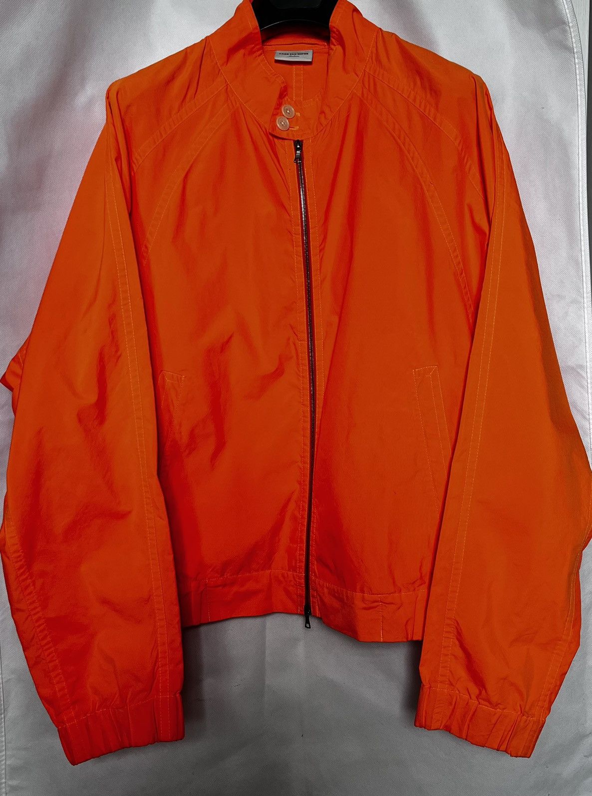 S/S 2008 Dries Van Noten Men's Neon Orange Jacket Sz 48