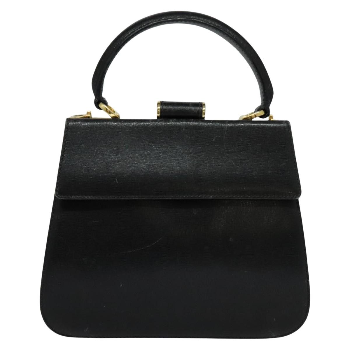 Salvatore Ferragamo Black Leather Handbag (Pre-Owned) Size ONE SIZE - 1 Thumbnail
