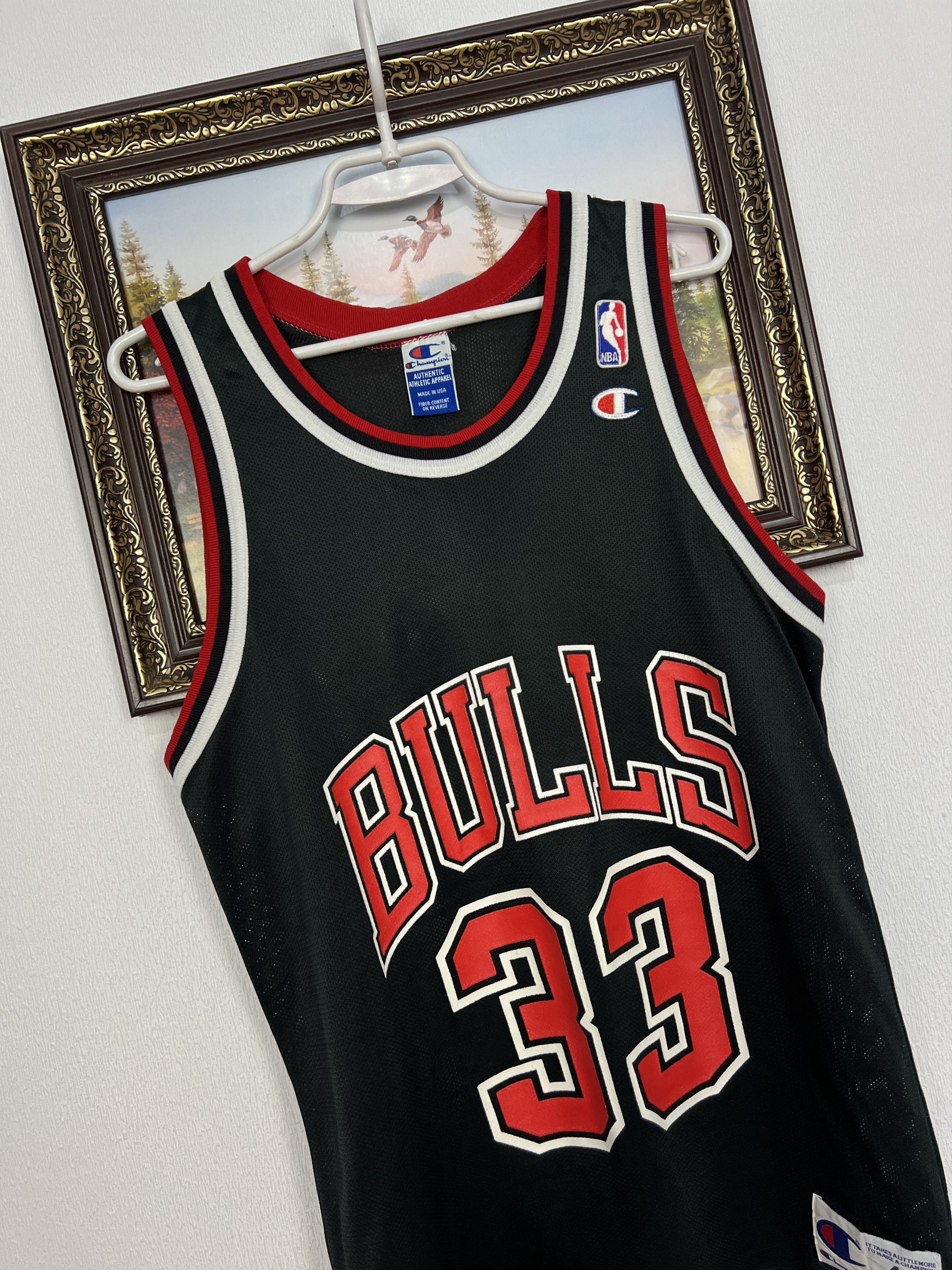 Champion Vintage 90's Champion Chicago Bulls Pippen NBA Jersey Shirt Size US M / EU 48-50 / 2 - 3 Thumbnail