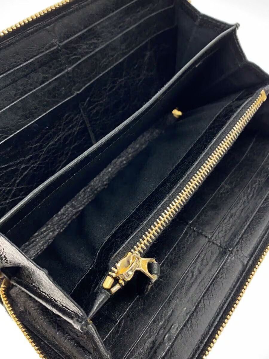 Balenciaga Balenciaga Sheep Leather Long Wallet Black Size ONE SIZE - 6 Thumbnail
