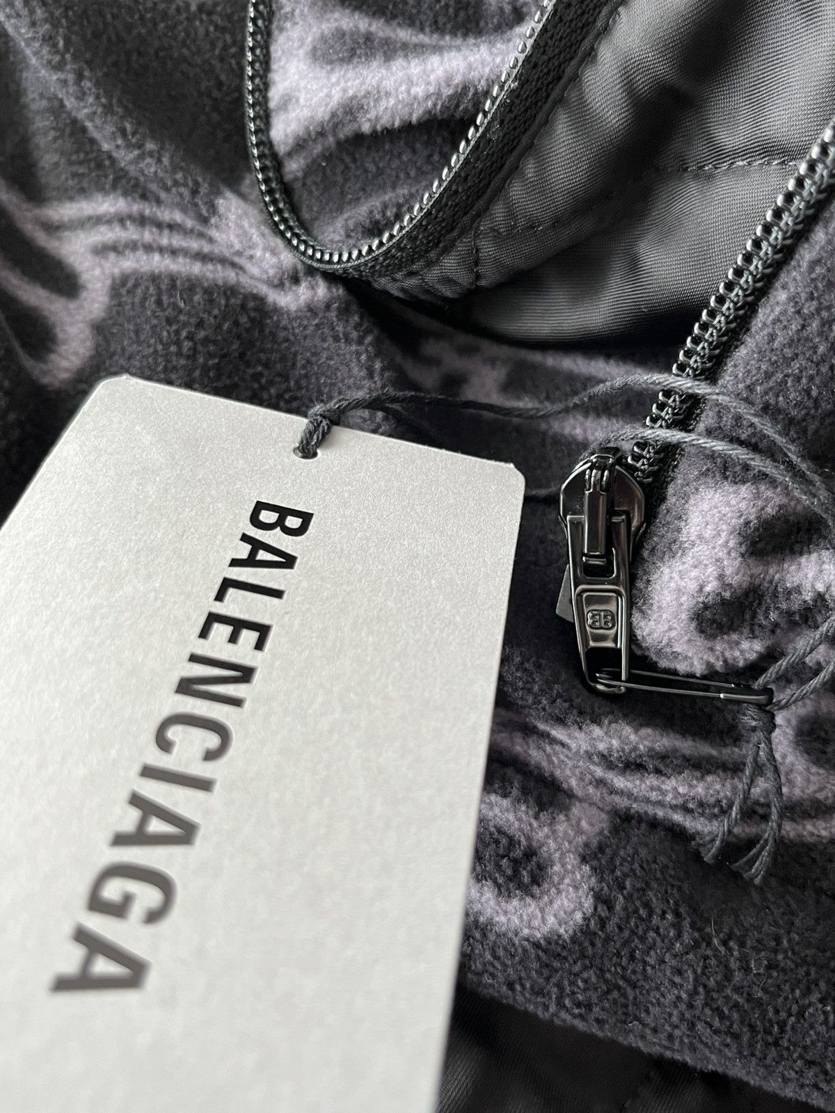 Balenciaga BrandNew Balenciaga BB Monogram Fleece Bomber Coat Oversized Size US XXL / EU 58 / 5 - 20 Thumbnail