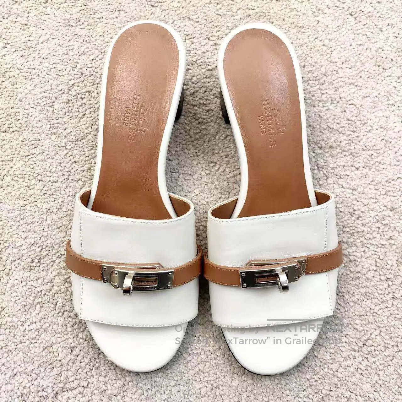 Hermes Hermes Kelly buttons up heeled slippers| Size US 4.5 / IT 34.5 - 3 Thumbnail