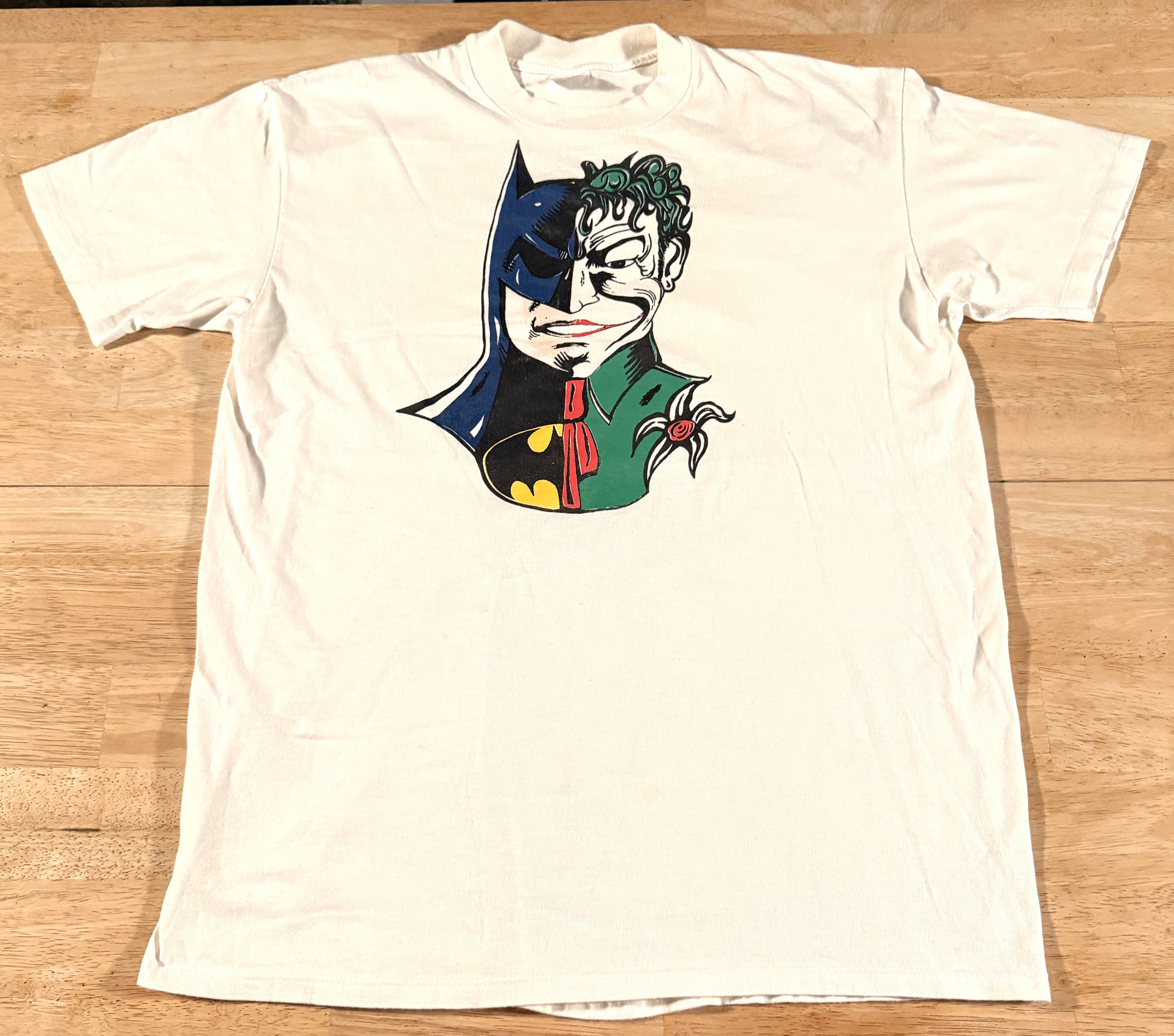 Vintage Batman Joker Two Face XL Vintage Shirt DC Comics Rare 1 of 1 Size US XL / EU 56 / 4 - 2 Thumbnail