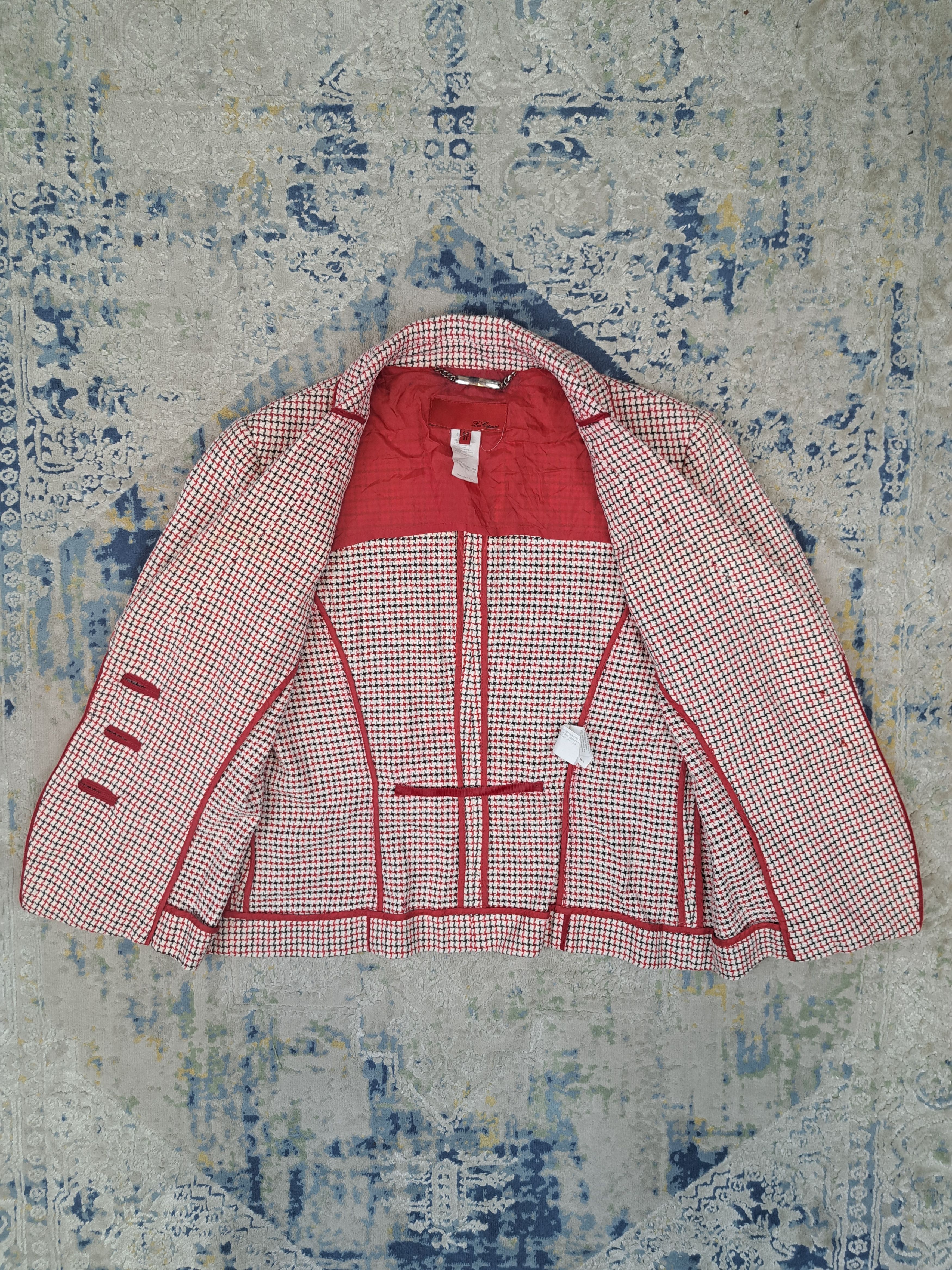 Les Copains Les Copains Avant Garde Japanese Style Houndstooth Blazer Size M / US 6-8 / IT 42-44 - 6 Thumbnail