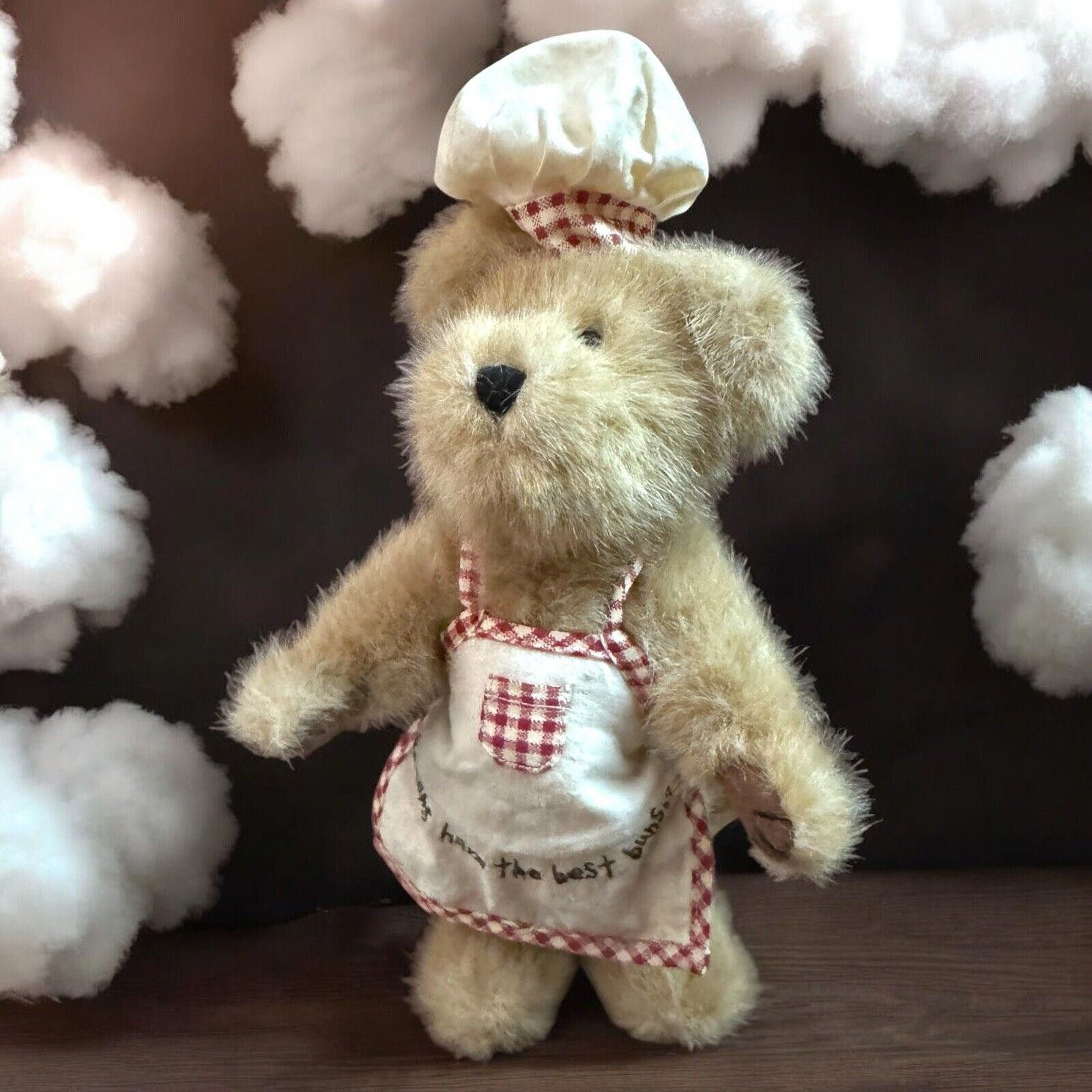 Designer NWT Boyds Bears COOKIE BEARCHILD Plush 8" Baker Apron Chef Size ONE SIZE - 2 Thumbnail