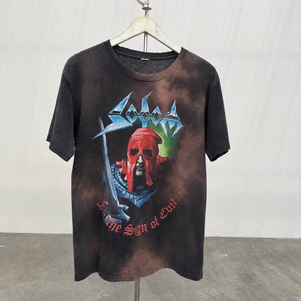 Band Tees Vintage Sodom In The Sign of Evil Heavy Faded & Sun Bleached Size US M / EU 48-50 / 2 - 1 Thumbnail