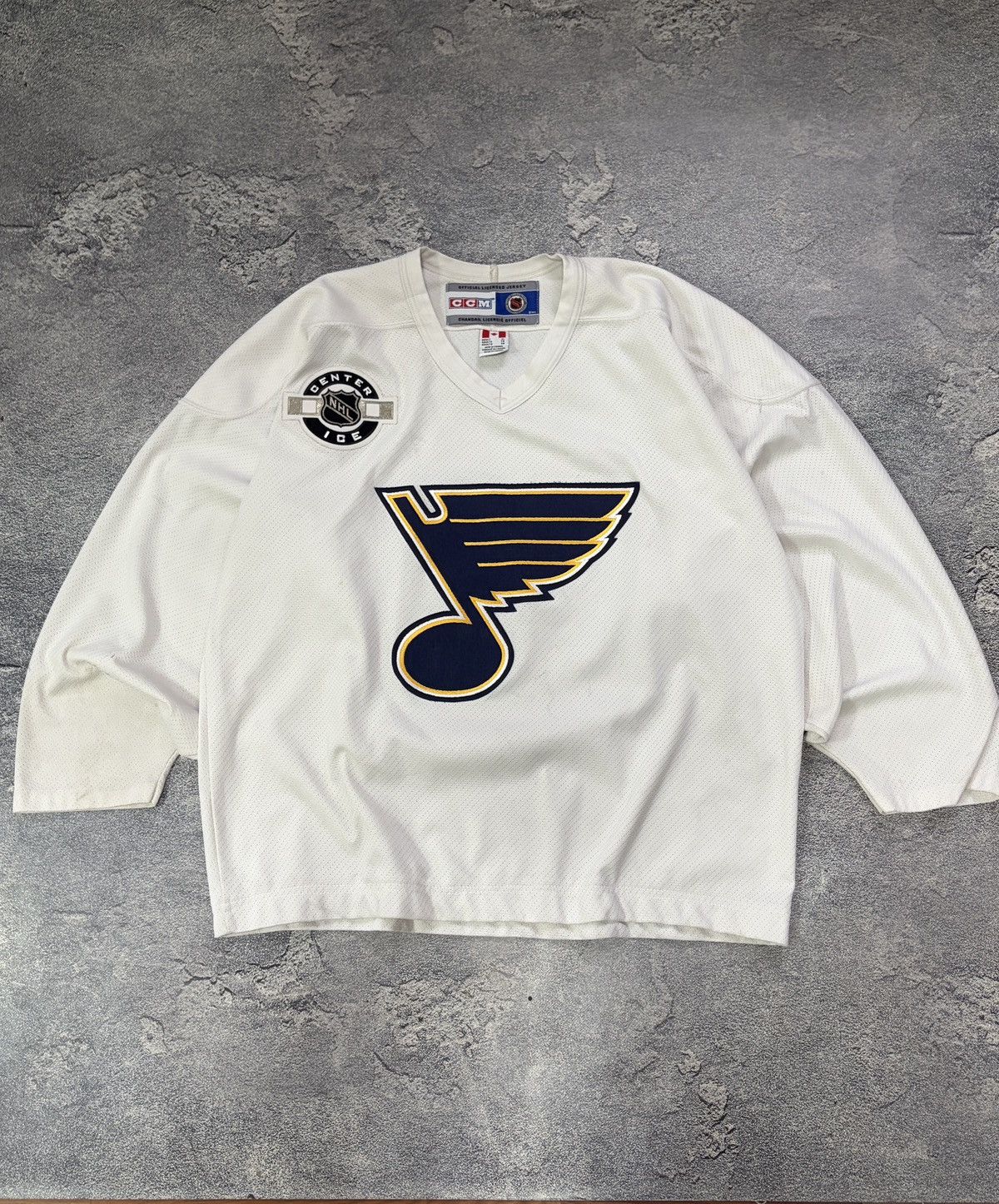 Ccm Vintage St. Louis Blues CCM Jersey Made in Canada White XL Size US XL / EU 56 / 4 - 1 Thumbnail