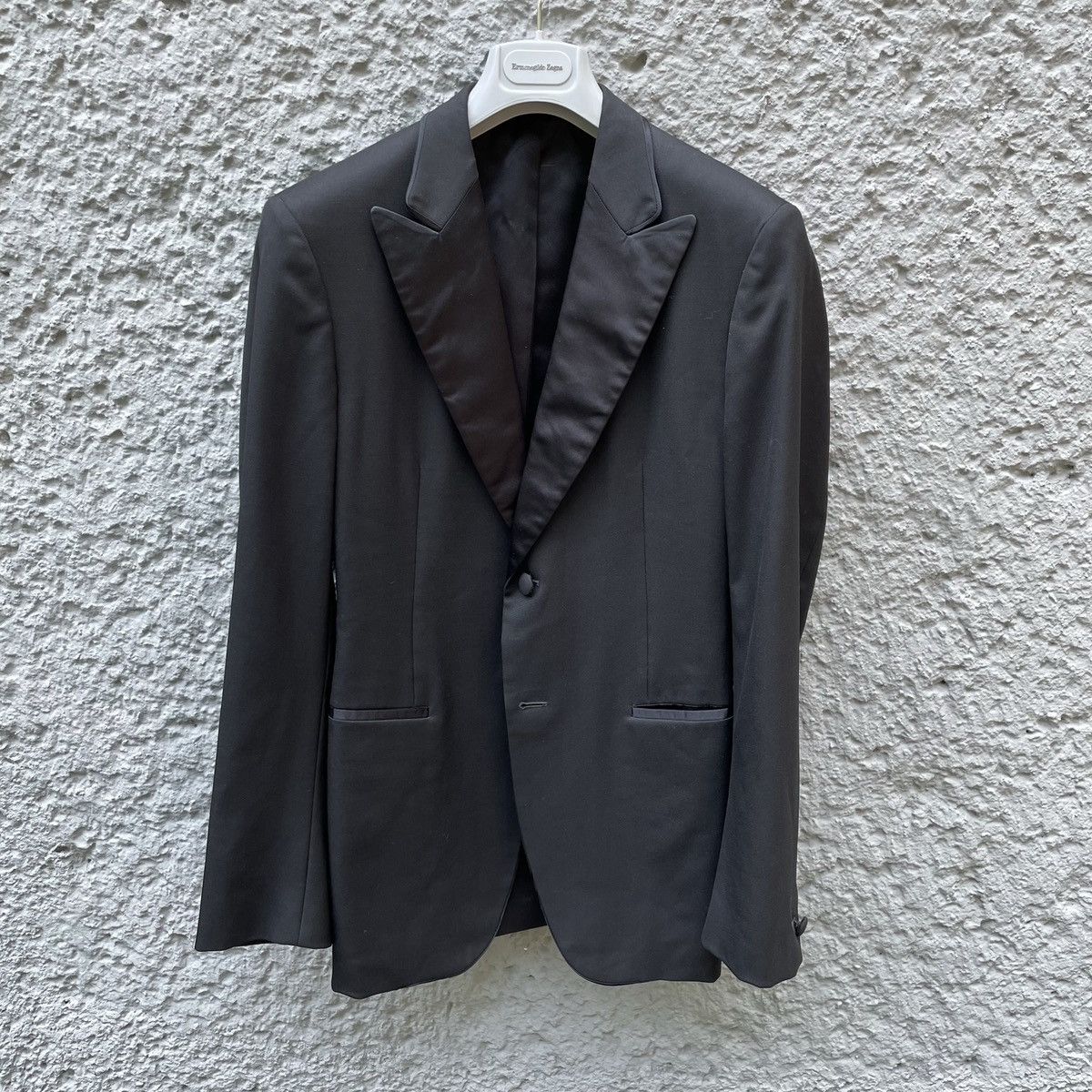 Jil Sander Jil Sander Black Tuxedo Suit Blazer Trousers Pants Size 46S - 1 Thumbnail