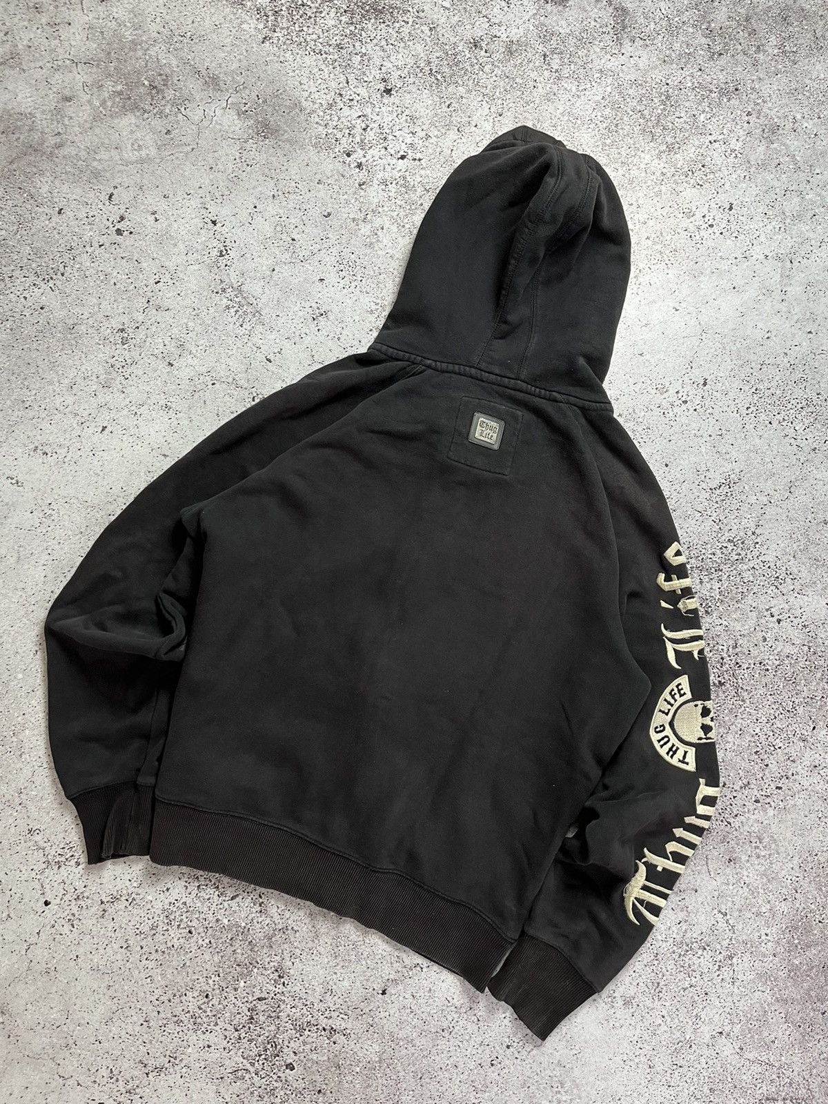 Rap Tees × Vintage 🎶🔥Vintage Thug Life Zip-Hoodie 2Pac EdHardy Style Size US L / EU 52-54 / 3 - 2 Thumbnail