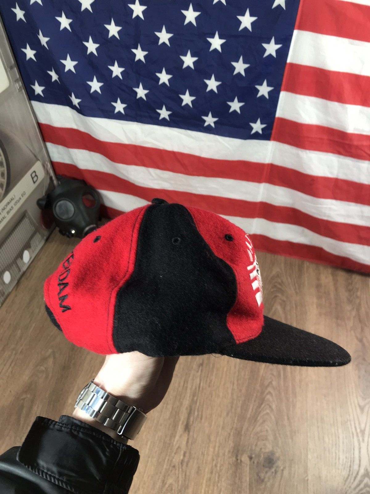 Vintage Vintage AJAX Amsterdam Wool Cap 90s Size ONE SIZE - 3 Thumbnail